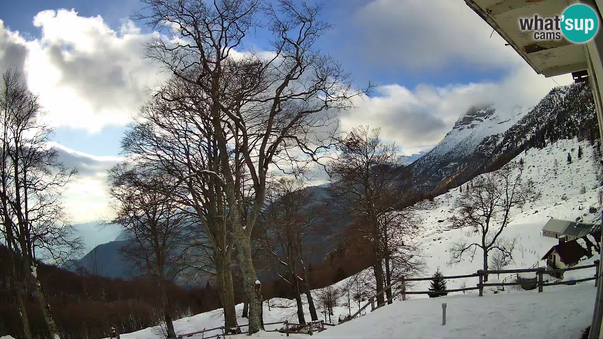 Planina Razor Mountain Hut live cam (1315) | view to Tolminski Migovec