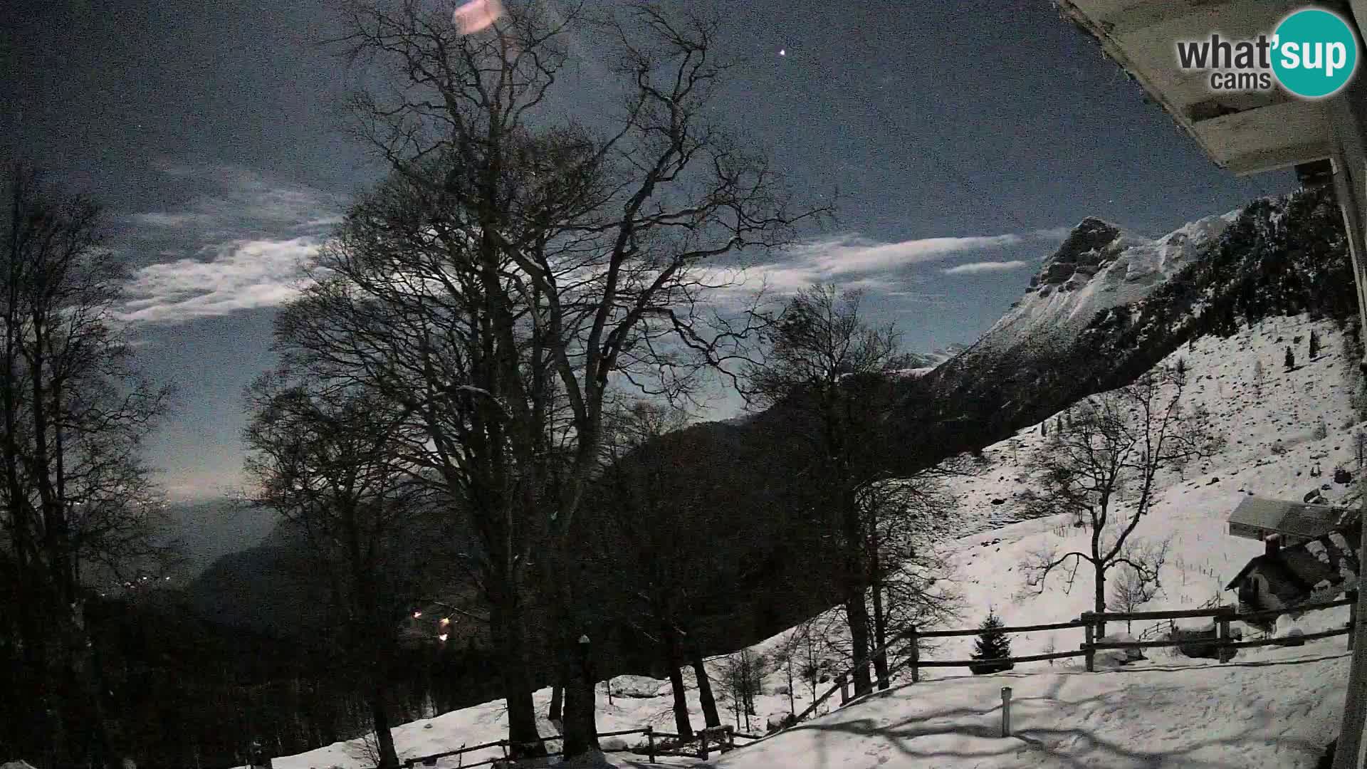Baita di montagna Planina Razor webcam (1315) | vista su Tolminski Migovec