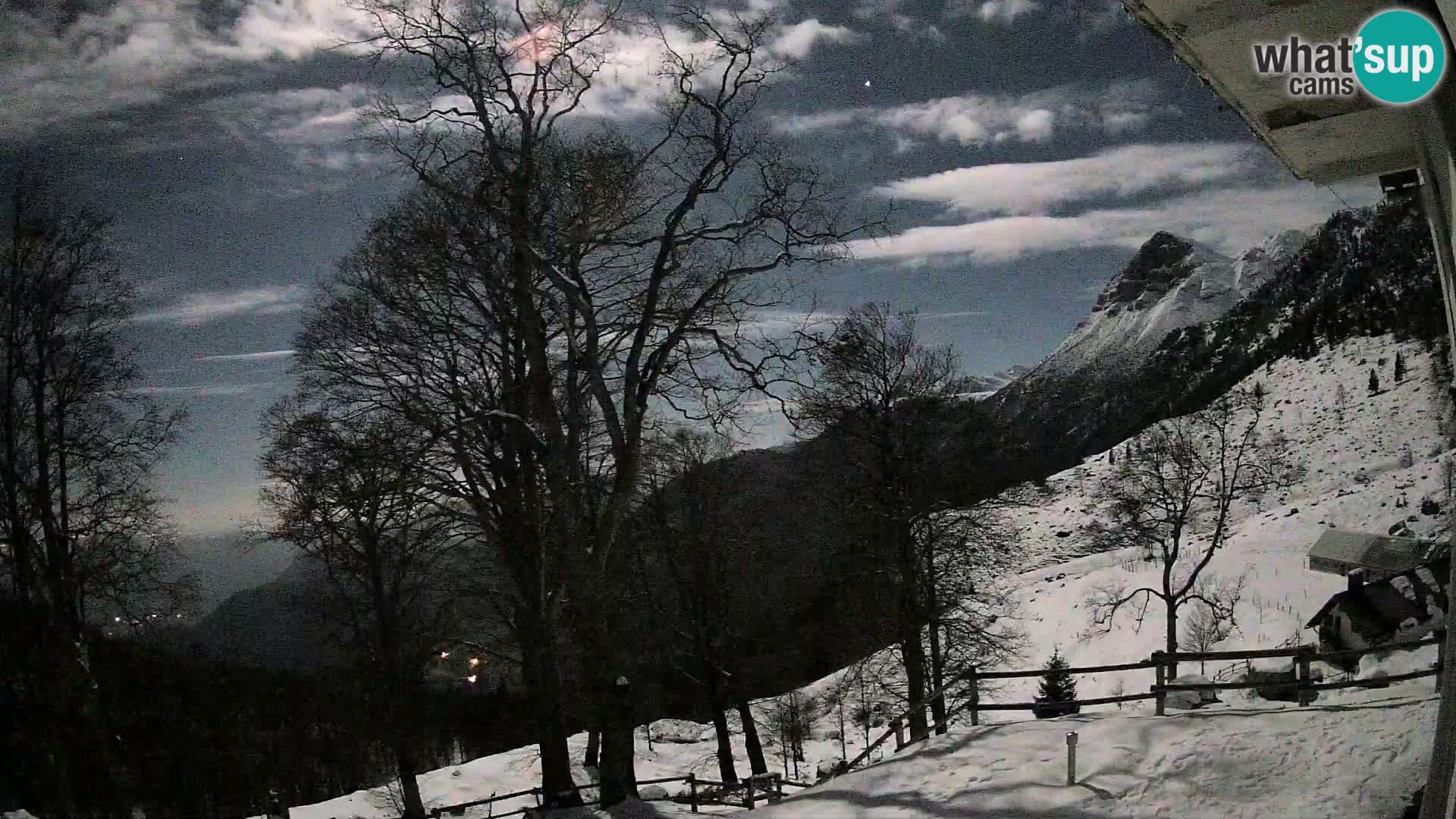 Planina Razor Mountain Hut live cam (1315) | view to Tolminski Migovec