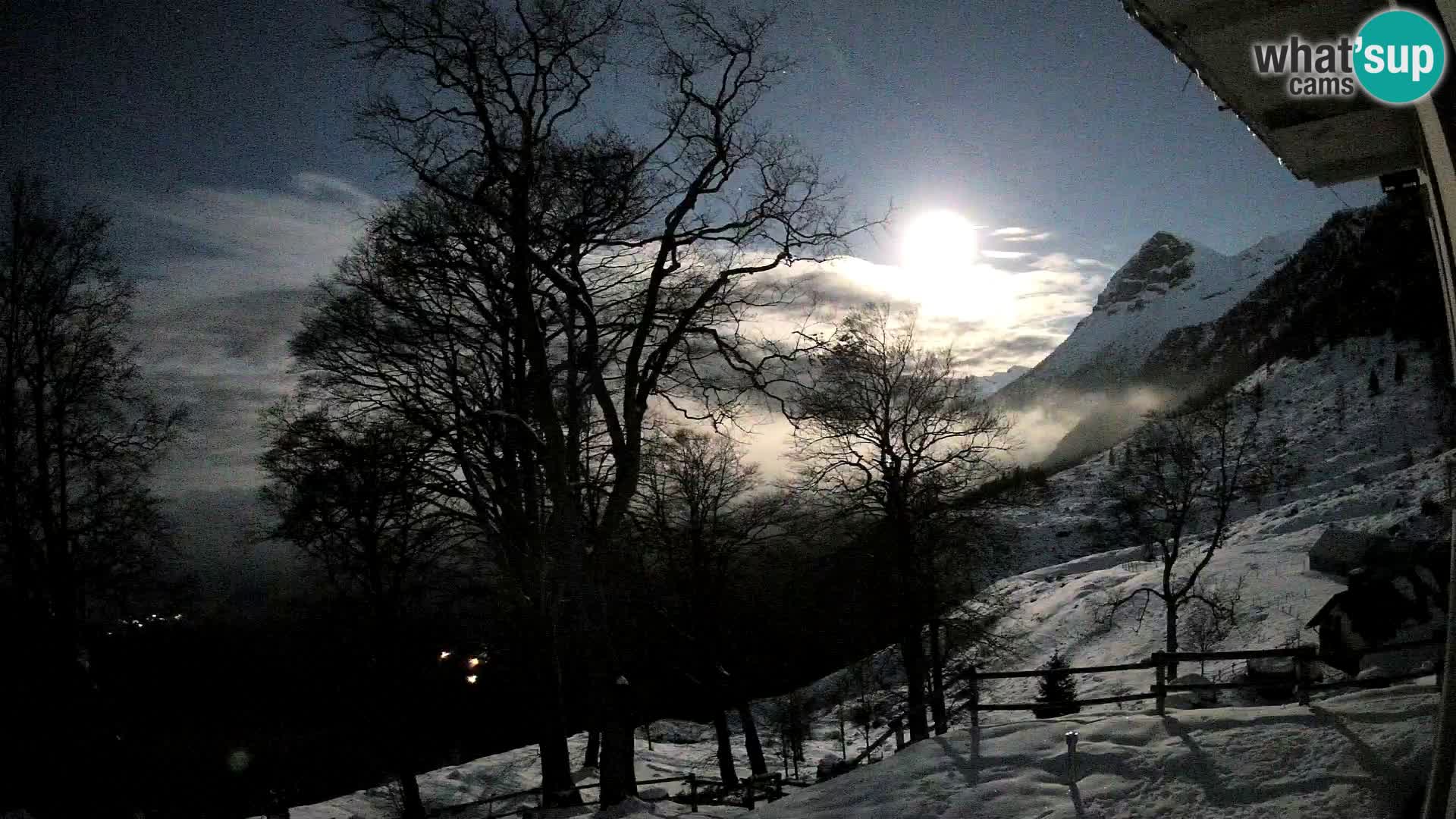 Baita di montagna Planina Razor webcam (1315) | vista su Tolminski Migovec