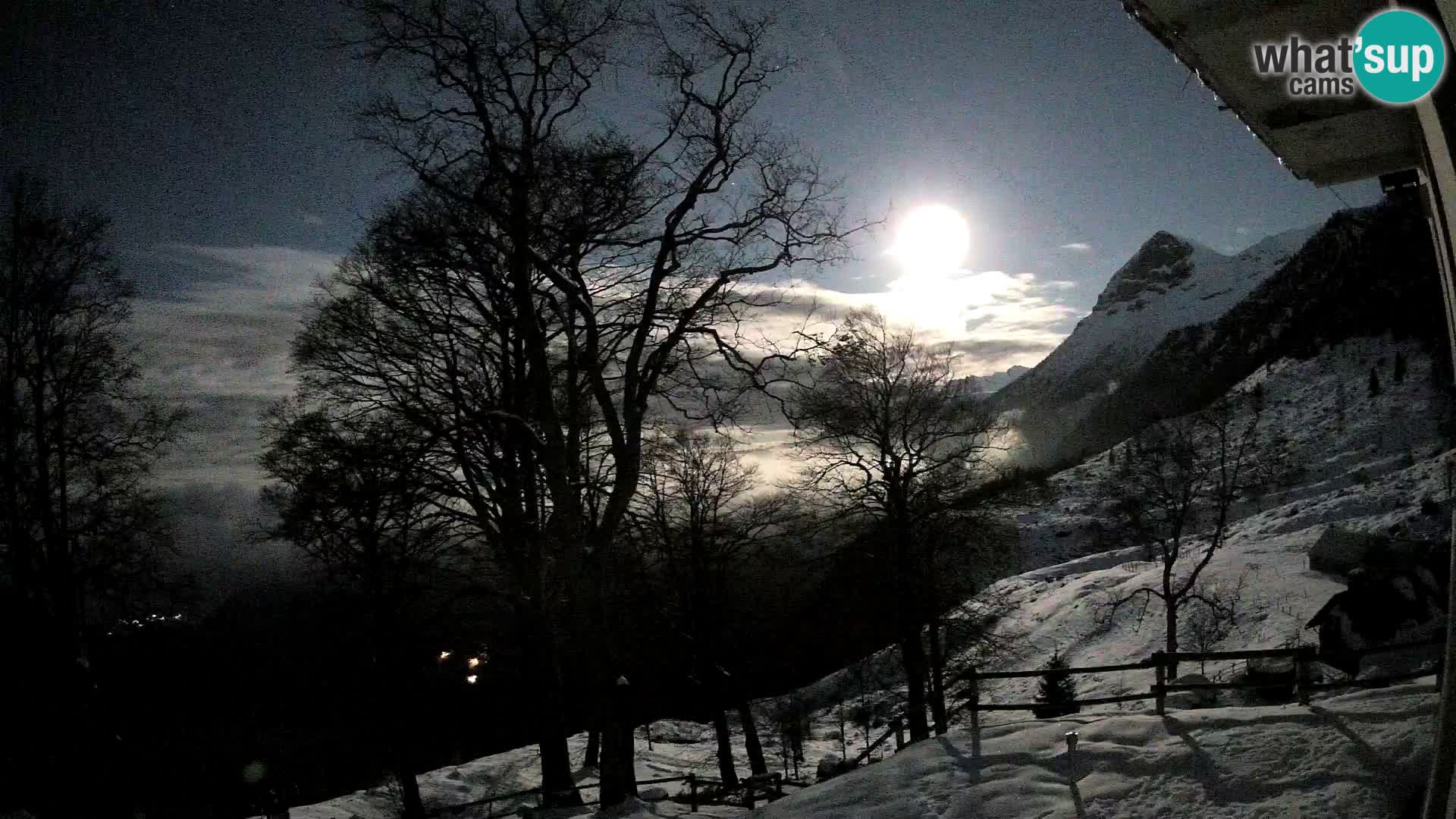 Koča na Planini Razor spletna kamera (1315) | Pogled na Tolminski Migovec