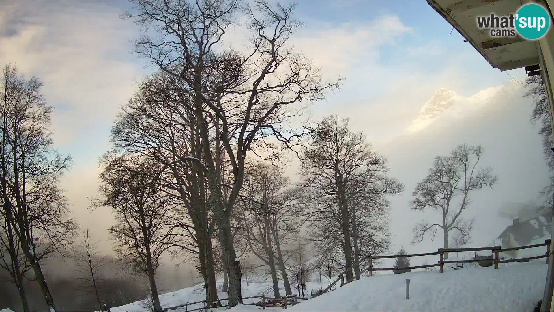 Refuge de la montagne Planina Razor caméra en direct (1315) | vue sur Tolminski Migovec