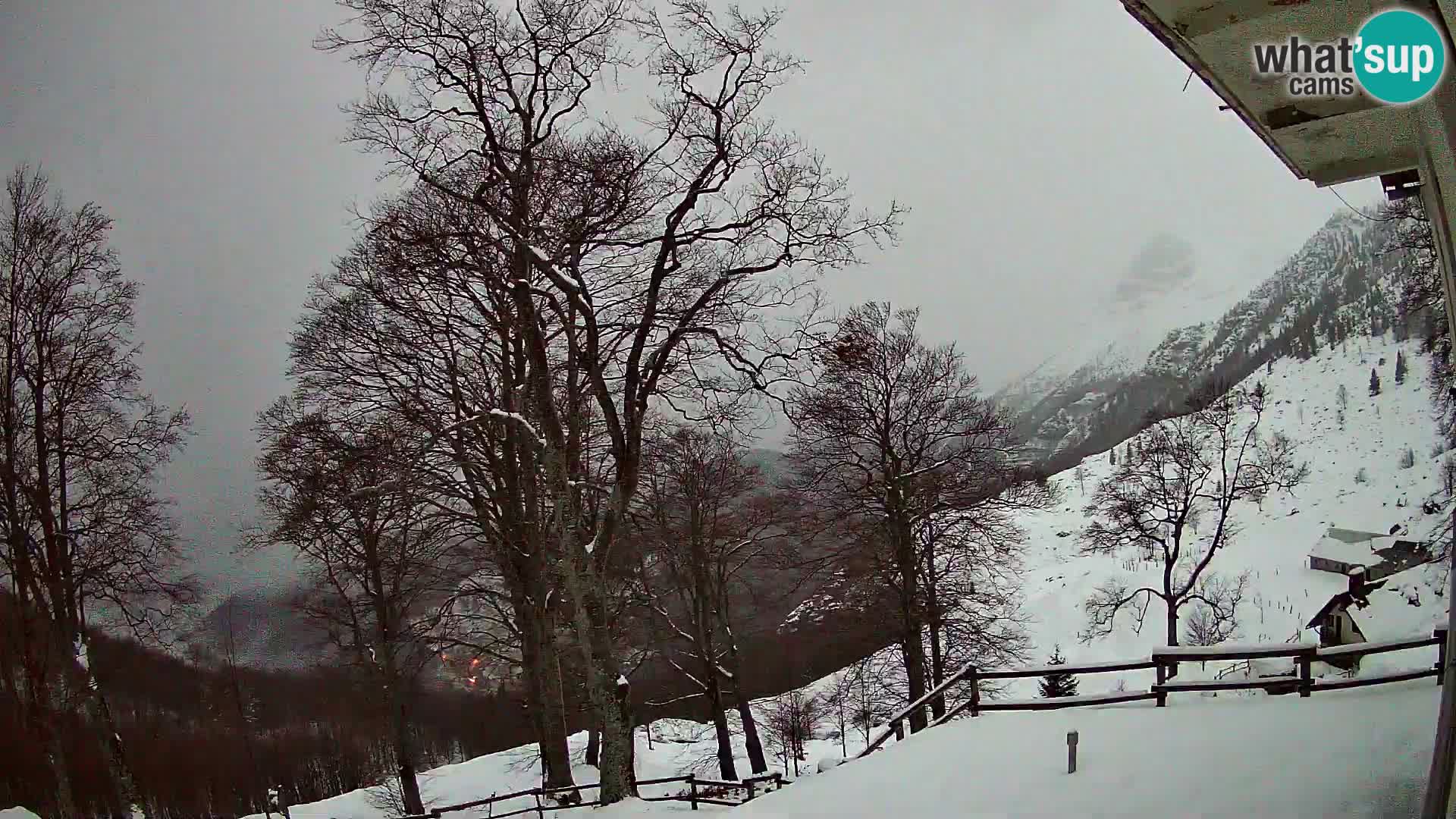 Refuge de la montagne Planina Razor caméra en direct (1315) | vue sur Tolminski Migovec