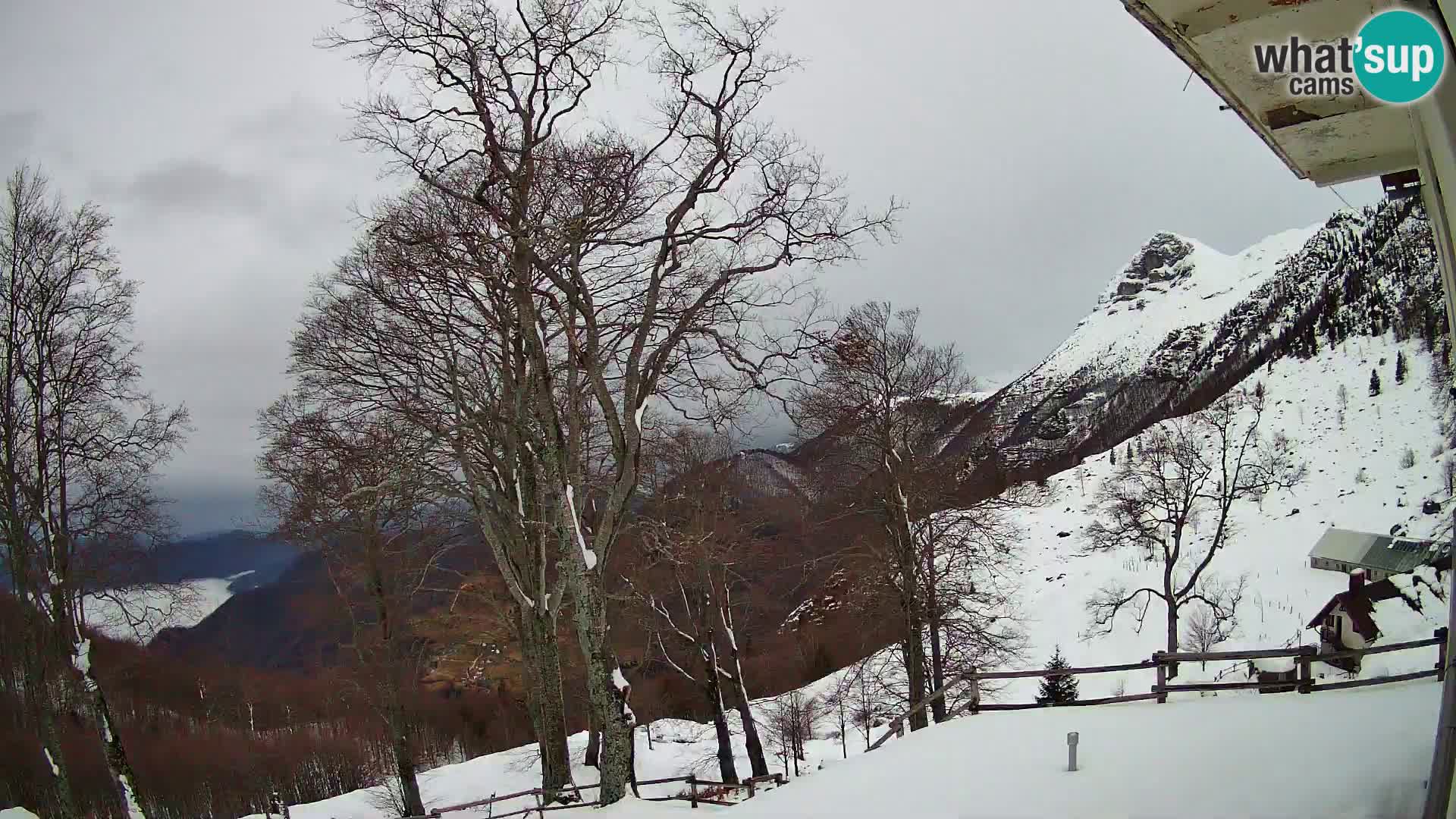 Planina Razor Mountain Hut live cam (1315) | view to Tolminski Migovec