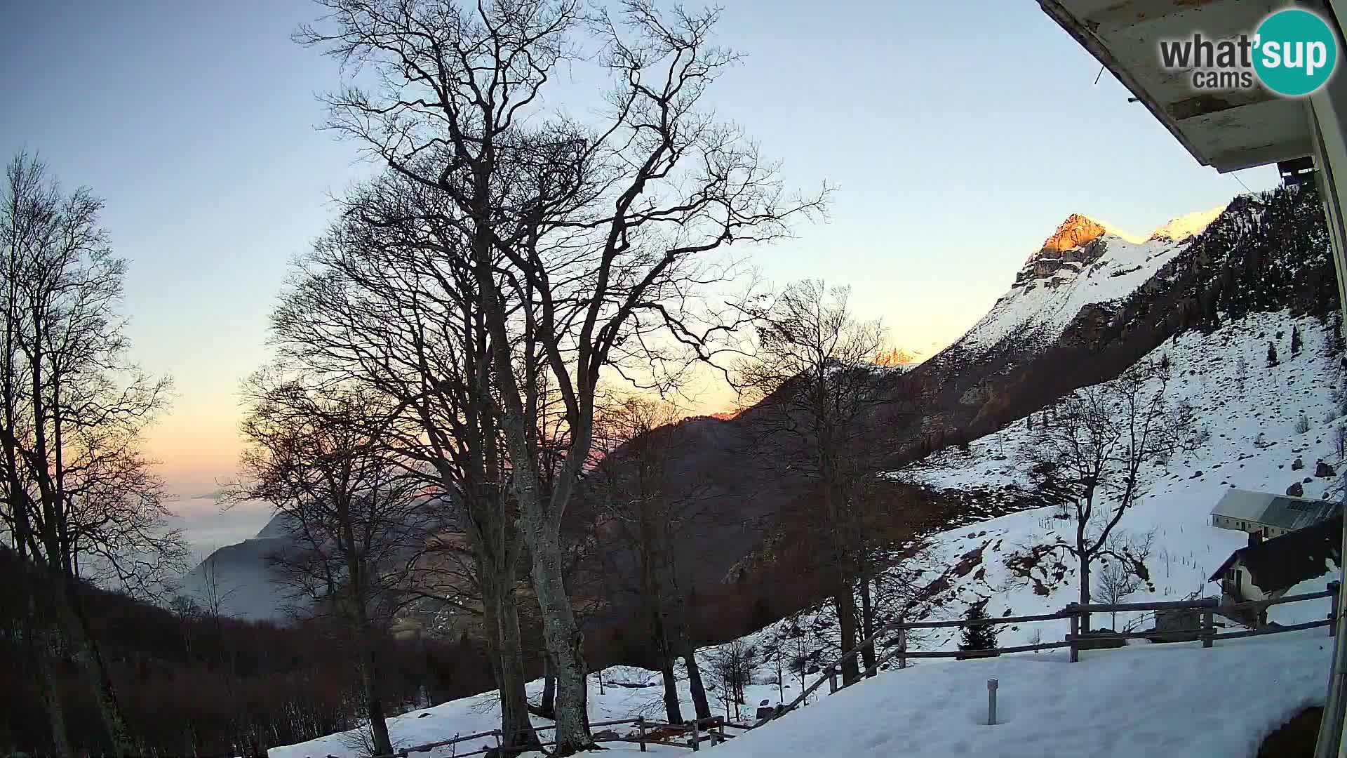 Planina Razor Bergütte Webcam (1315) | Blick auf Tolminski Migovec