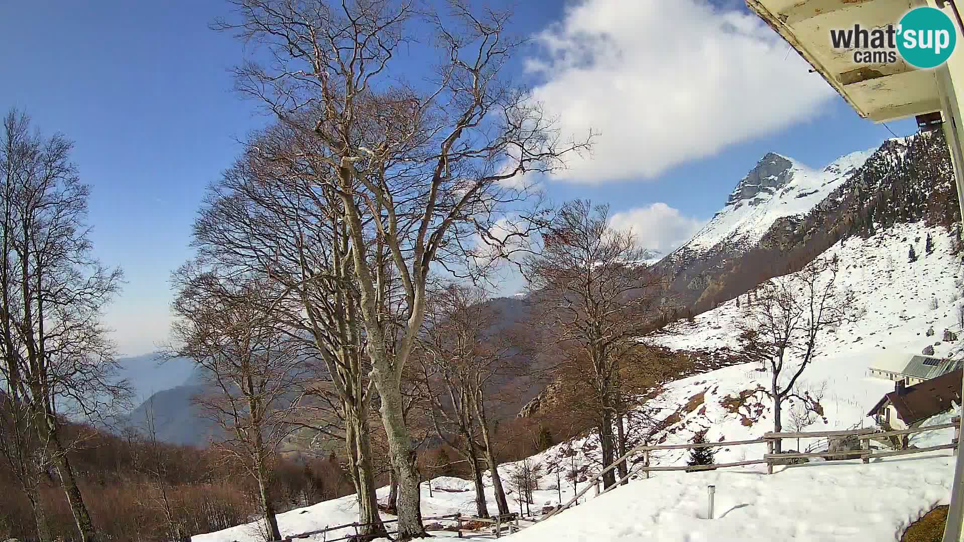 Planina Razor Mountain Hut live cam (1315) | view to Tolminski Migovec