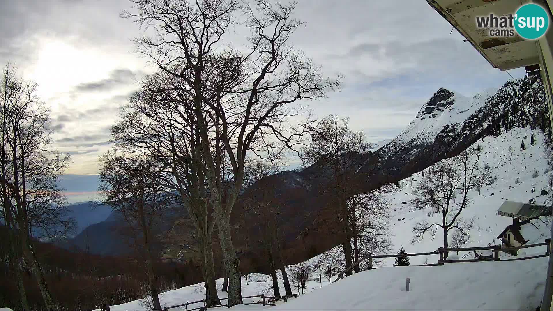 Planina Razor Bergütte Webcam (1315) | Blick auf Tolminski Migovec