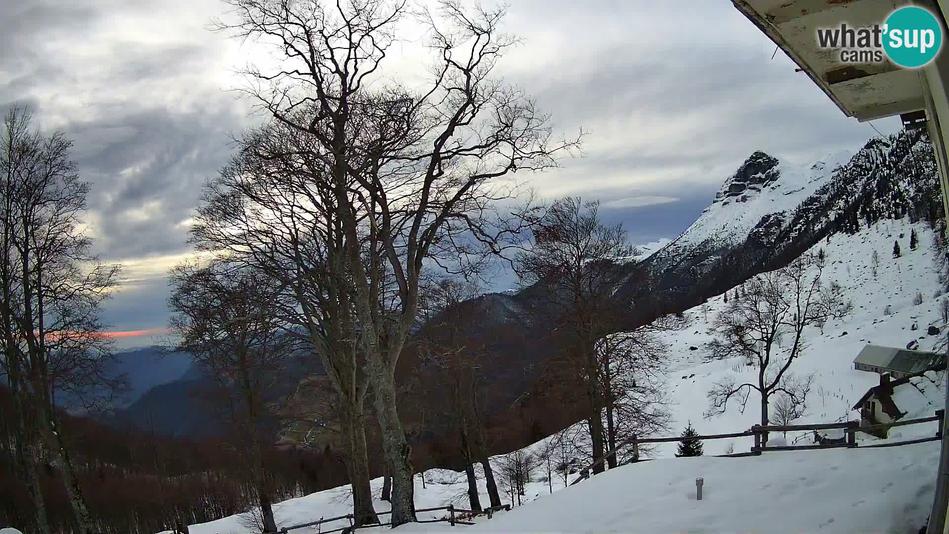 Planina Razor Bergütte Webcam (1315) | Blick auf Tolminski Migovec