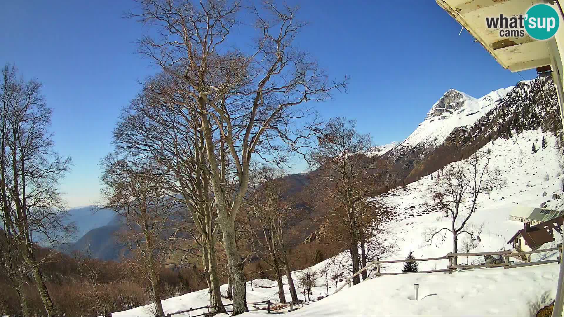 Planina Razor Bergütte Webcam (1315) | Blick auf Tolminski Migovec