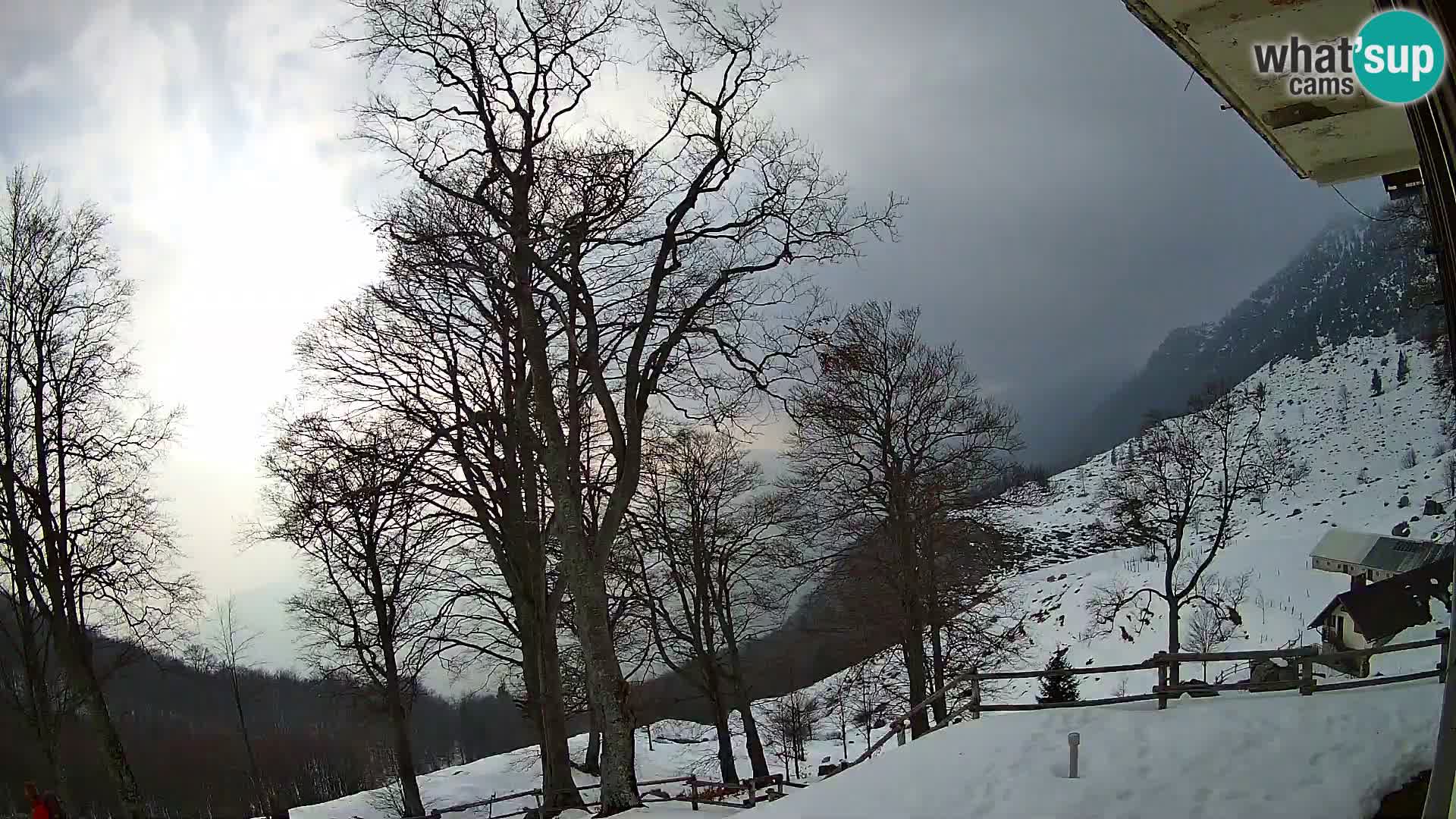 Refuge de la montagne Planina Razor caméra en direct (1315) | vue sur Tolminski Migovec
