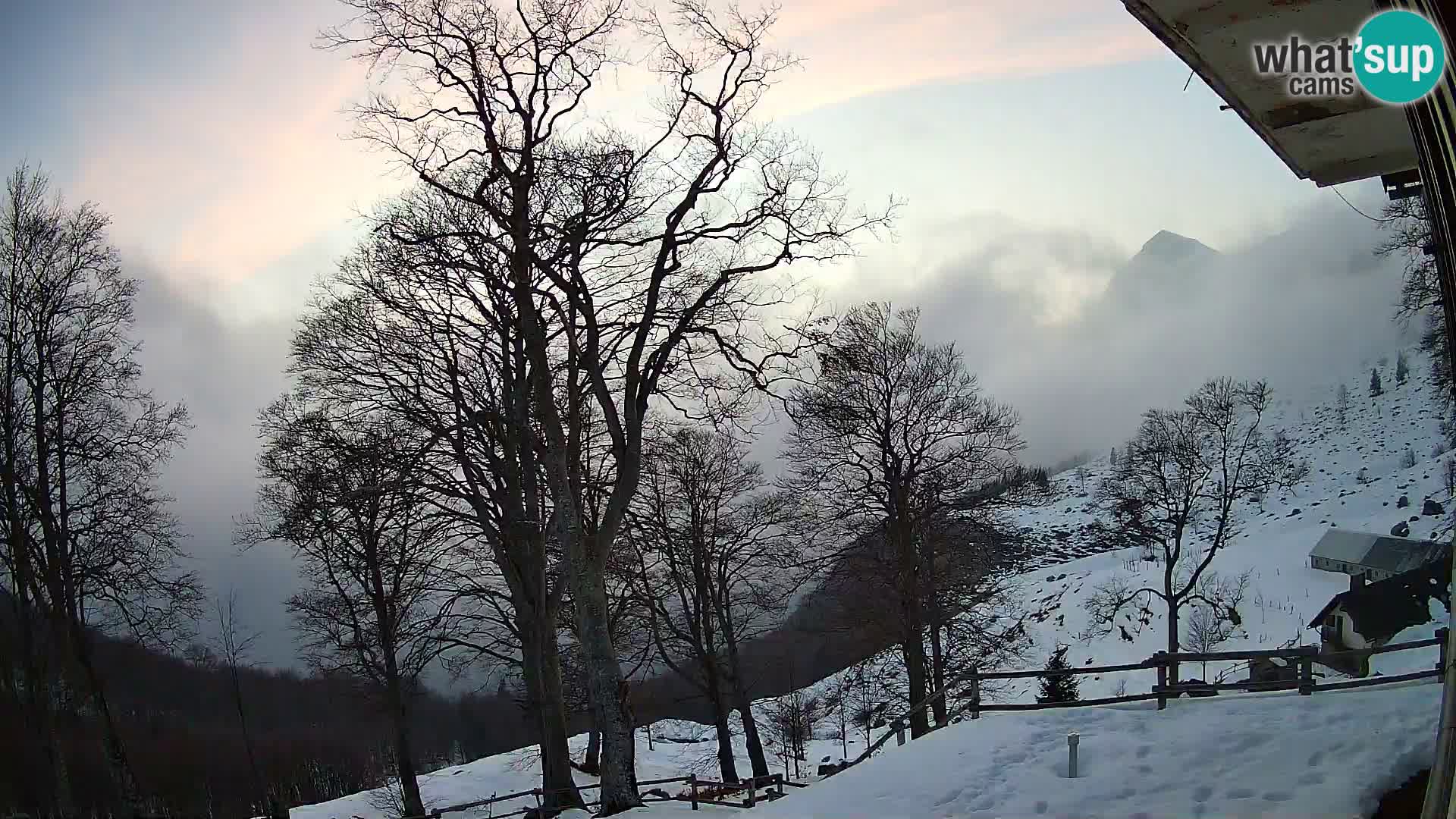 Planina Razor Mountain Hut live cam (1315) | view to Tolminski Migovec