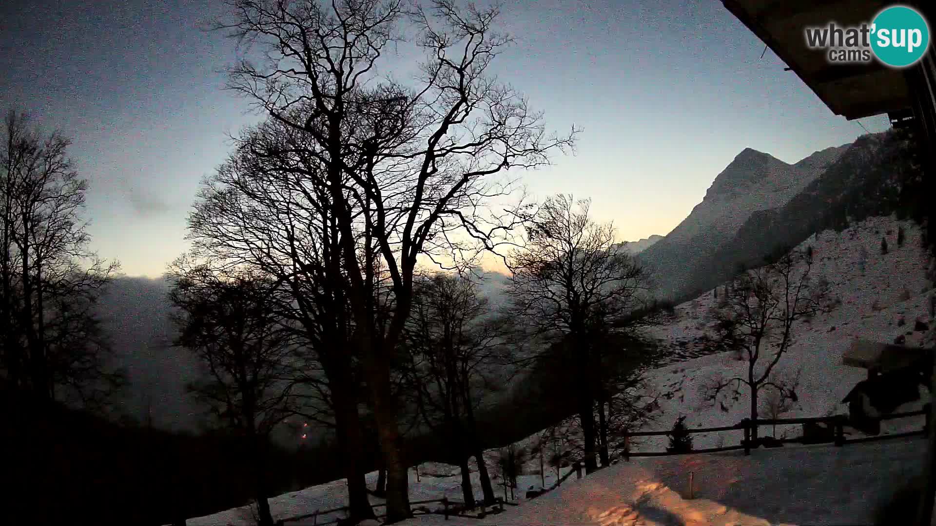 Planina Razor Mountain Hut live cam (1315) | view to Tolminski Migovec