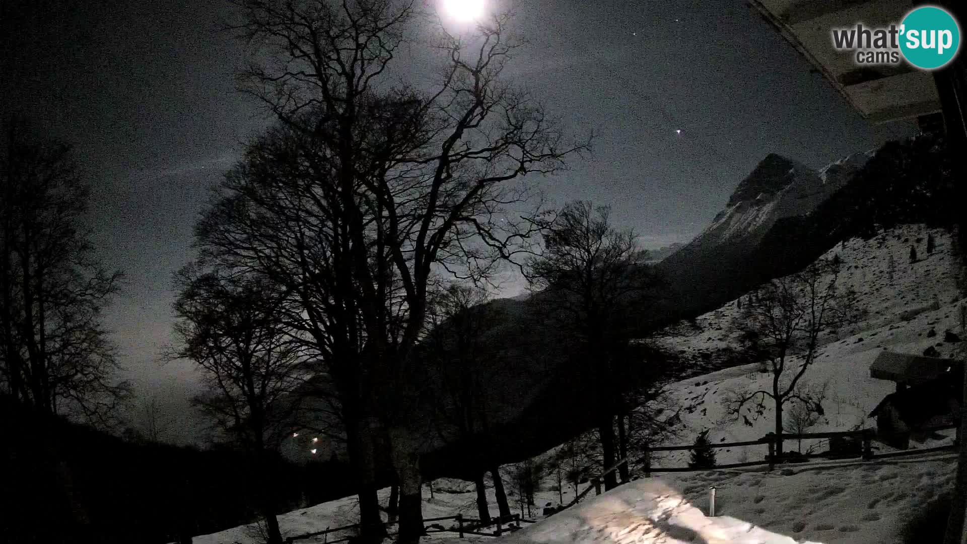 Baita di montagna Planina Razor webcam (1315) | vista su Tolminski Migovec