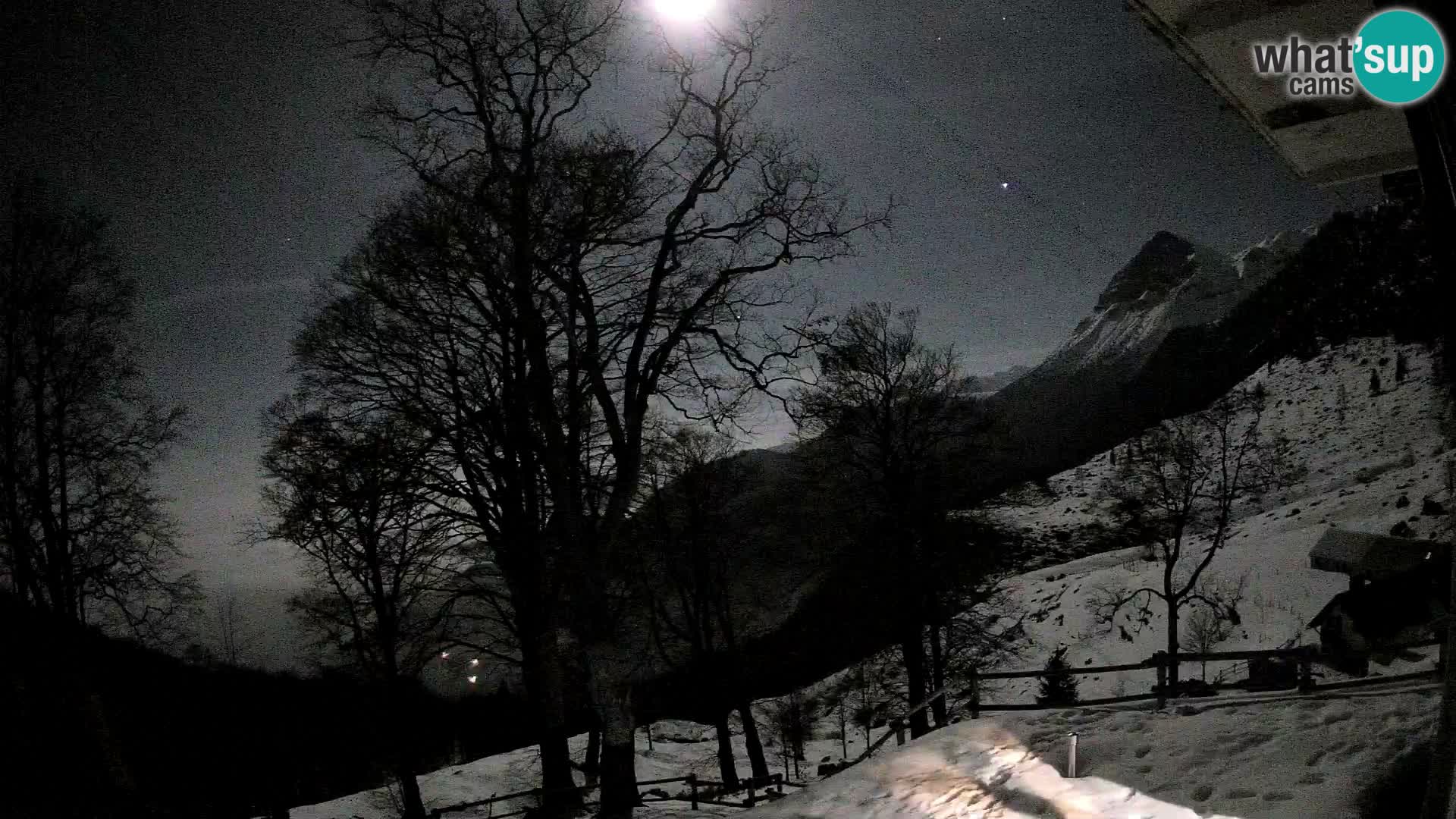 Cámara en vivo de la cabaña de montaña Planina Razor (1315) | vista hacia Tolminski Migovec
