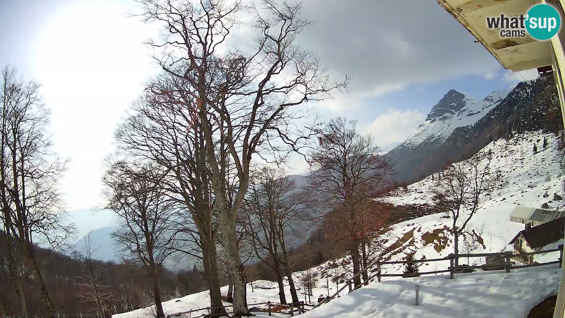 Planina Razor Mountain Hut live cam (1315) | view to Tolminski Migovec