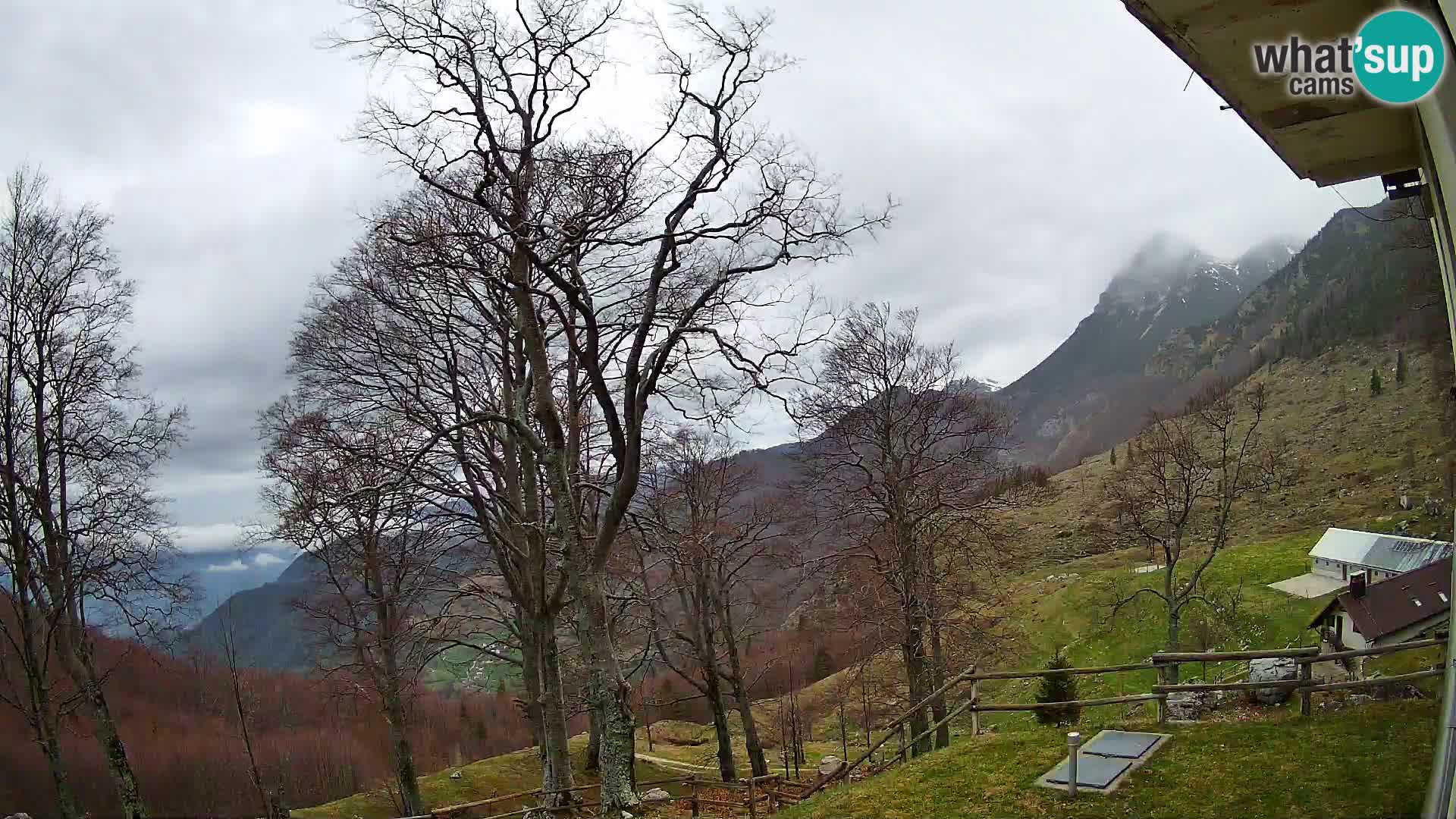 Planina Razor Mountain Hut live cam (1315) | view to Tolminski Migovec