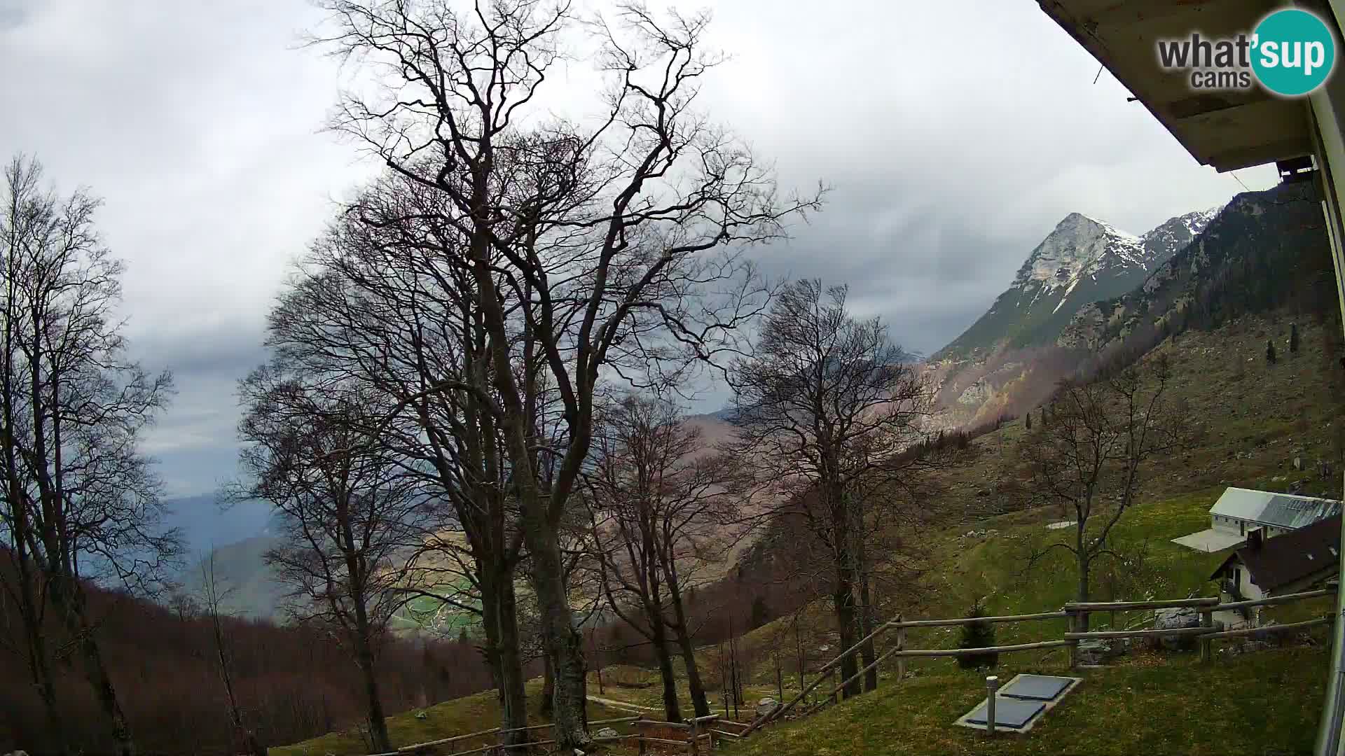 Planina Razor Mountain Hut live cam (1315) | view to Tolminski Migovec