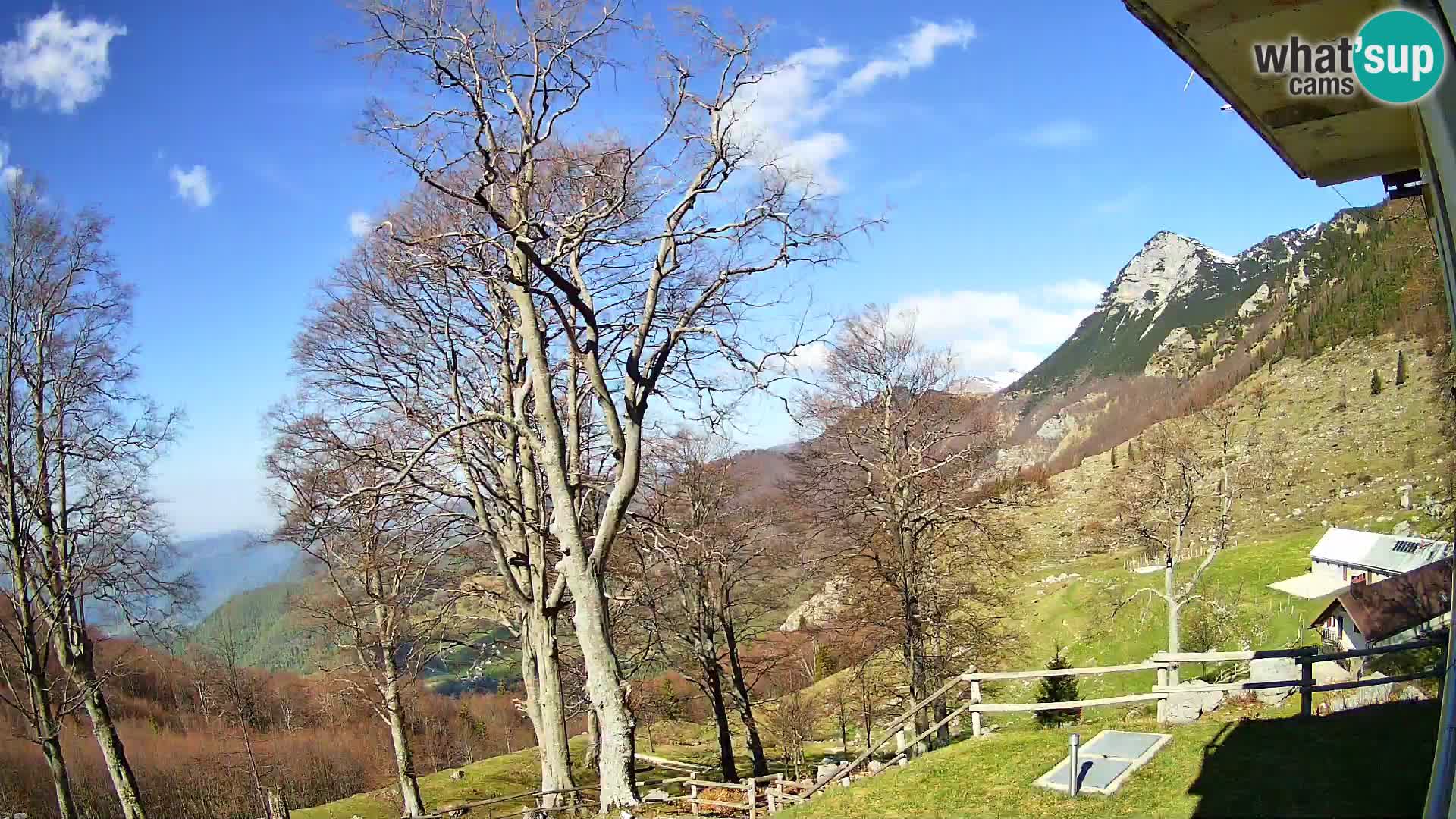 Koča na Planini Razor spletna kamera (1315) | Pogled na Tolminski Migovec