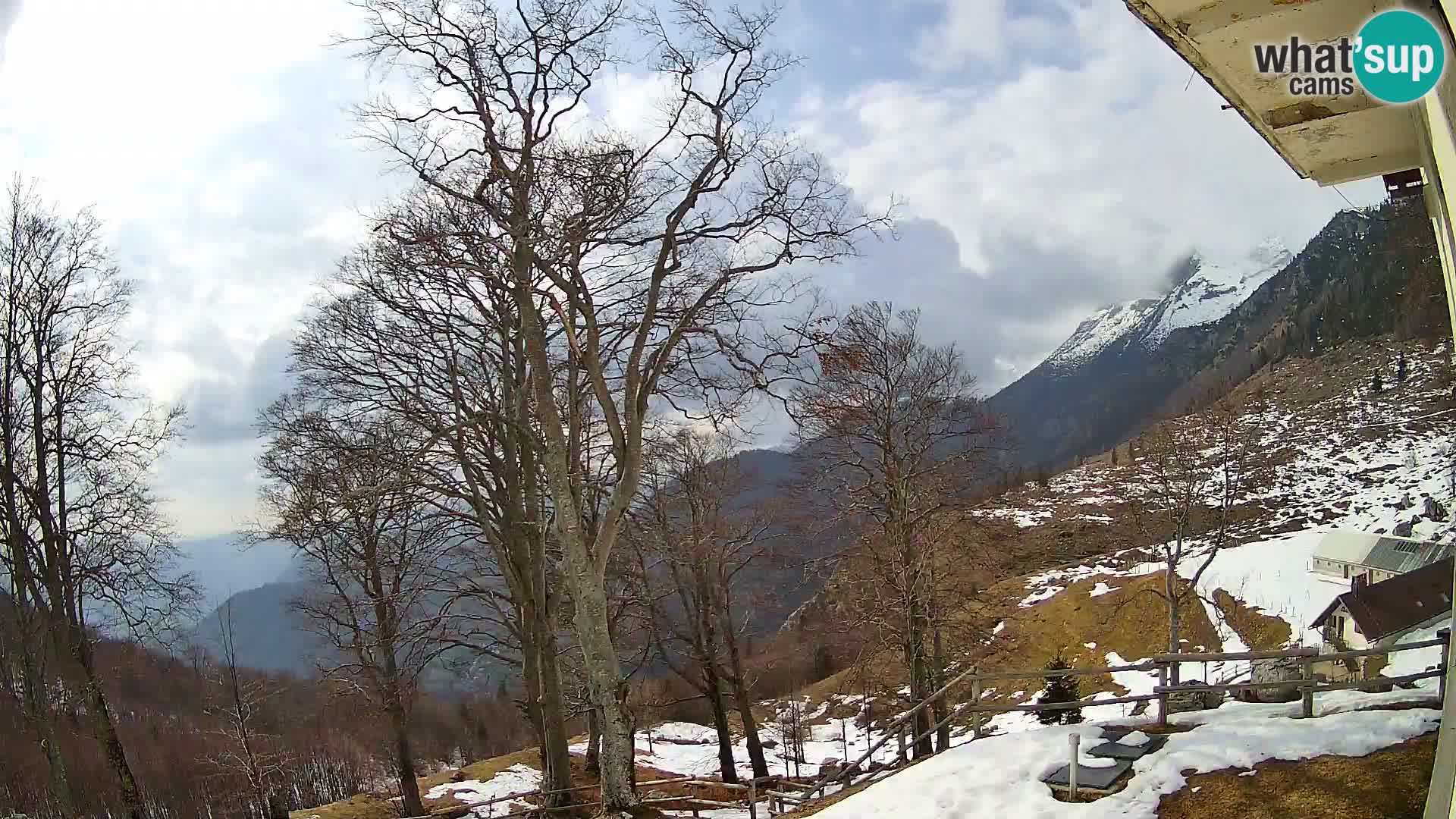 Refuge de la montagne Planina Razor caméra en direct (1315) | vue sur Tolminski Migovec