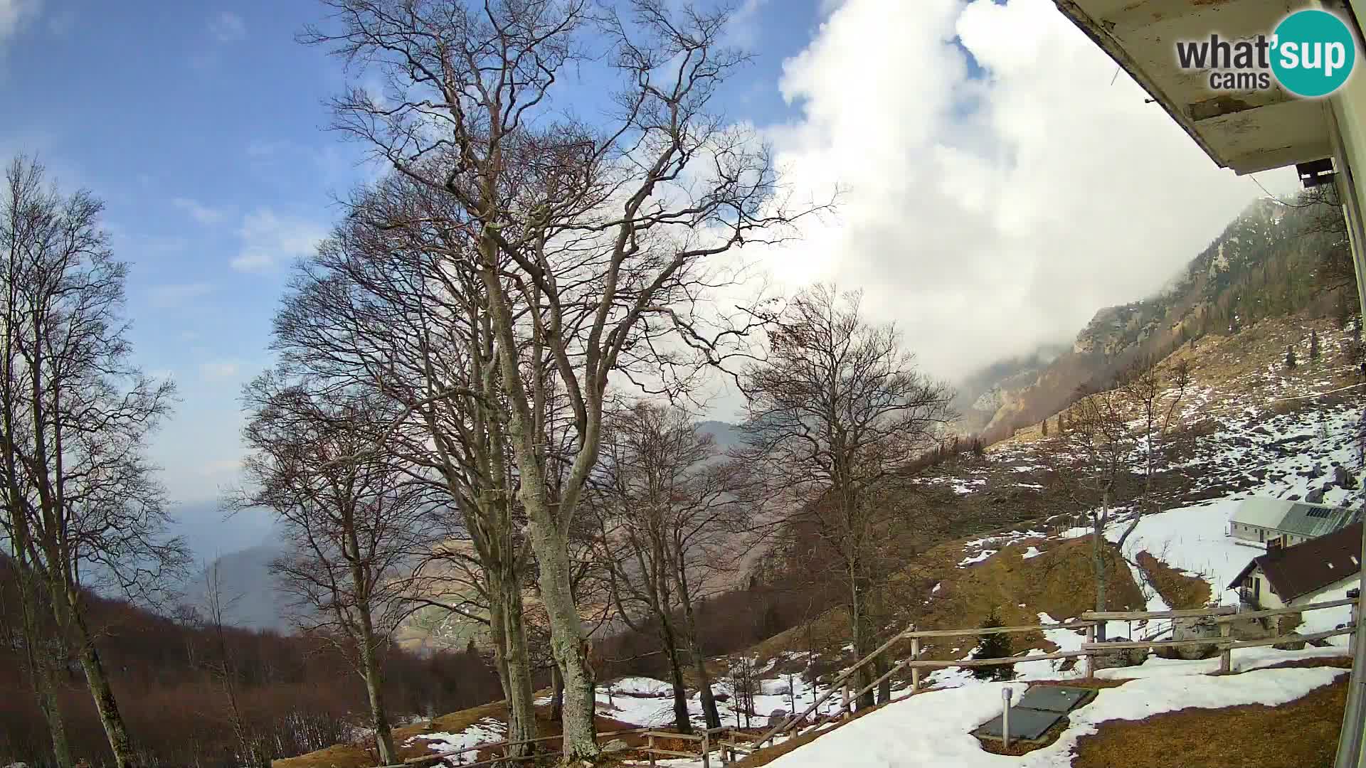 Planina Razor Mountain Hut live cam (1315) | view to Tolminski Migovec