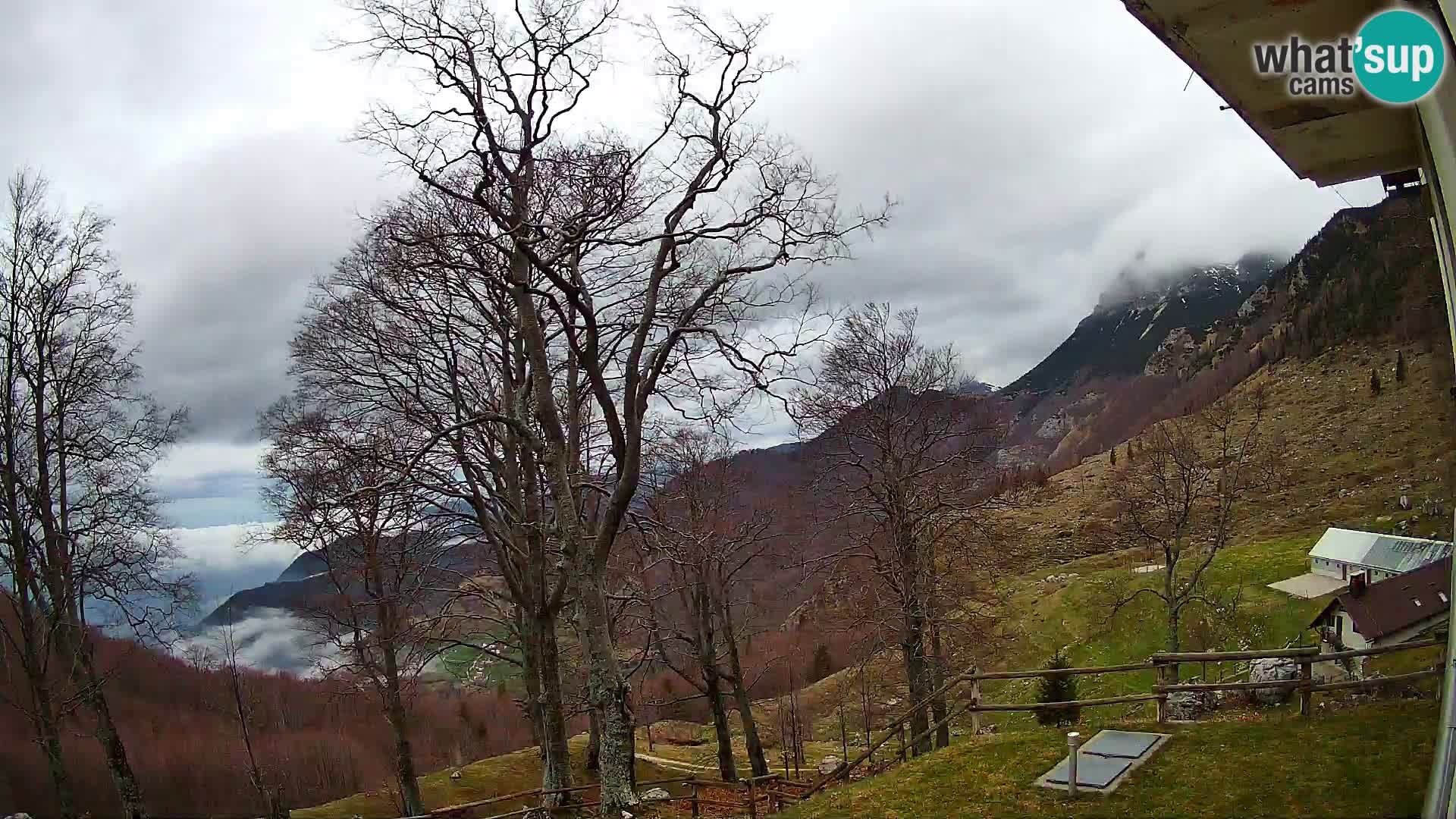 Refuge de la montagne Planina Razor caméra en direct (1315) | vue sur Tolminski Migovec