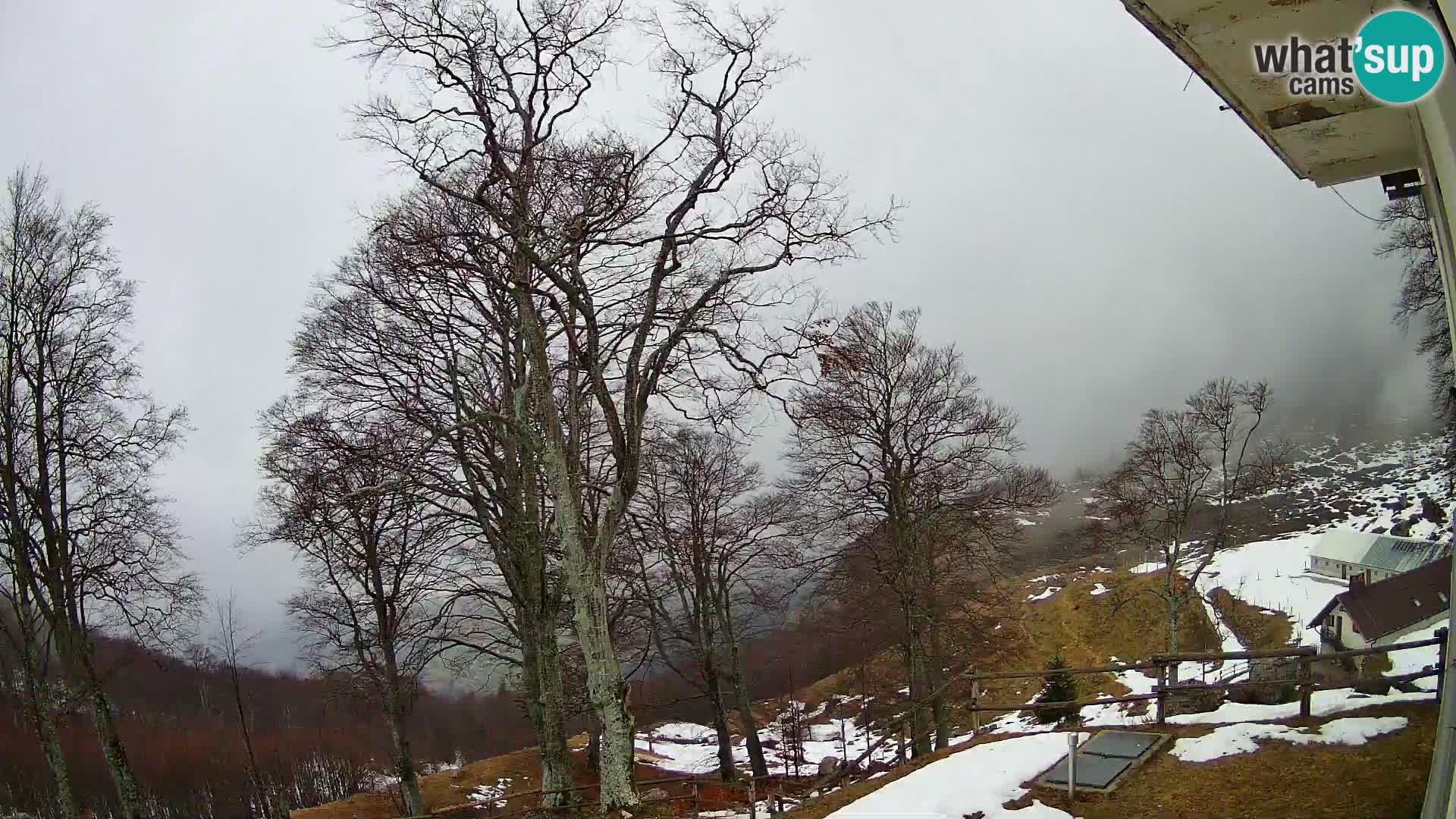 Koča na Planini Razor spletna kamera (1315) | Pogled na Tolminski Migovec