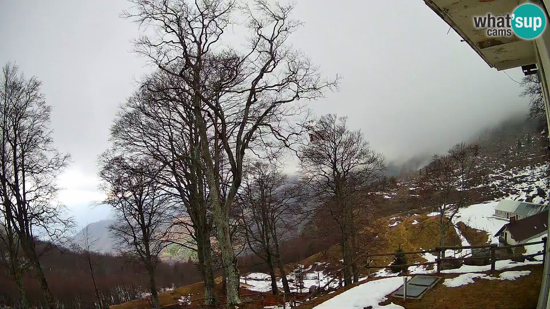 Planina Razor Mountain Hut live cam (1315) | view to Tolminski Migovec