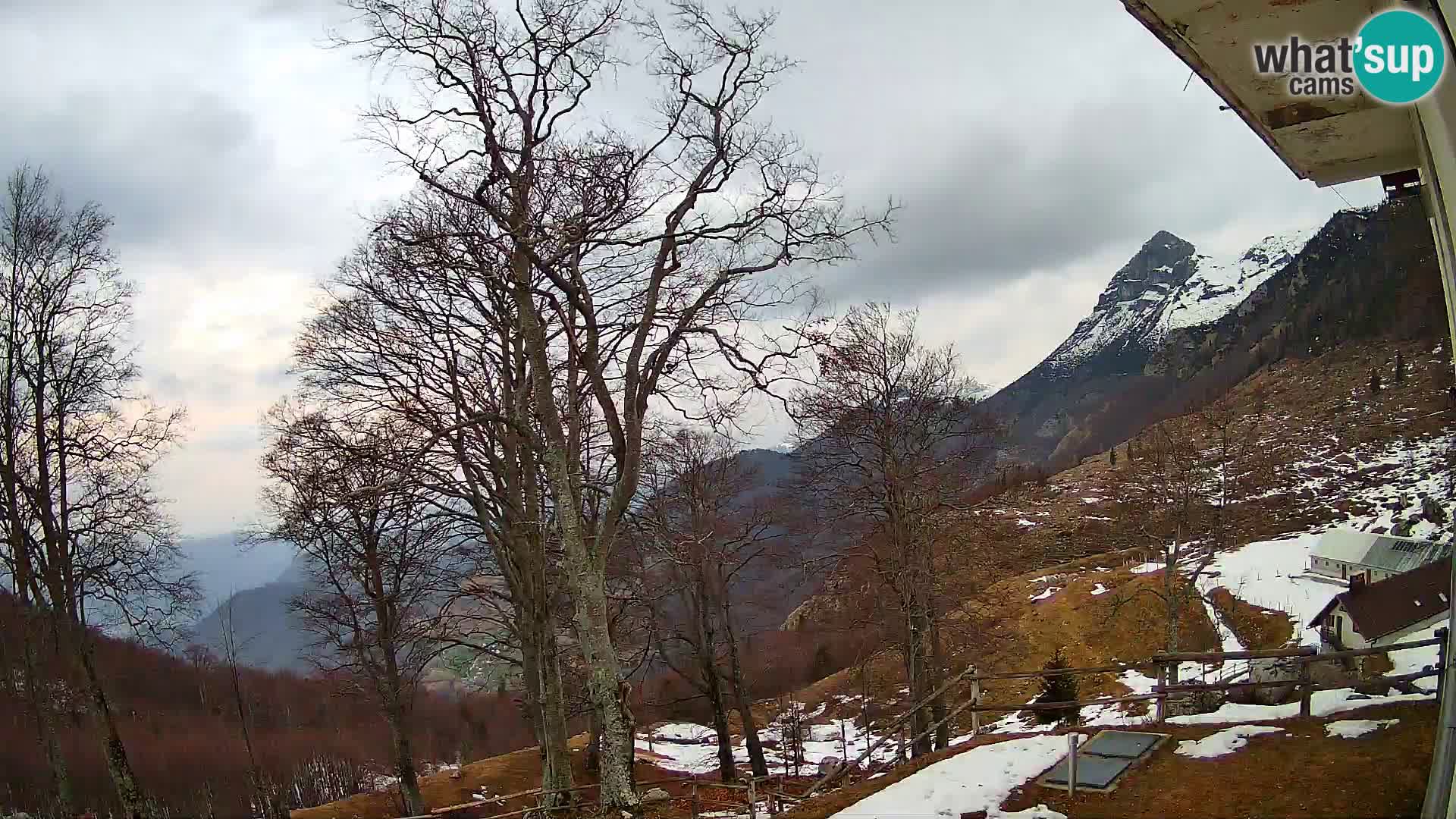 Koča na Planini Razor spletna kamera (1315) | Pogled na Tolminski Migovec