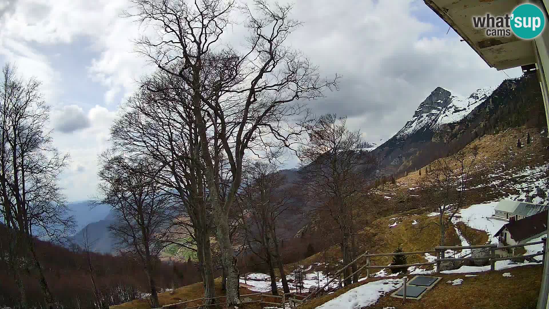Planina Razor Mountain Hut live cam (1315) | view to Tolminski Migovec
