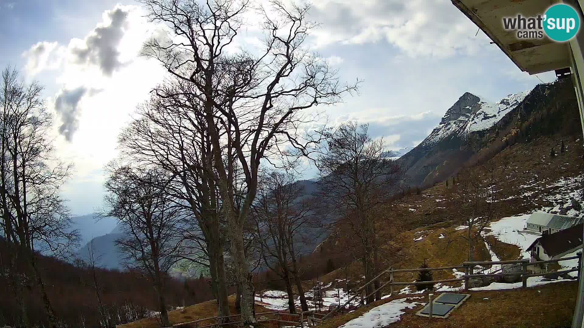 Planina Razor Mountain Hut live cam (1315) | view to Tolminski Migovec