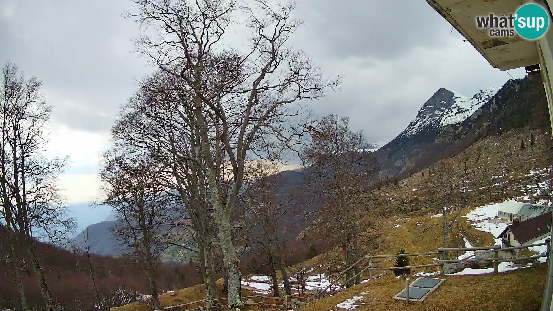 Planina Razor Mountain Hut live cam (1315) | view to Tolminski Migovec