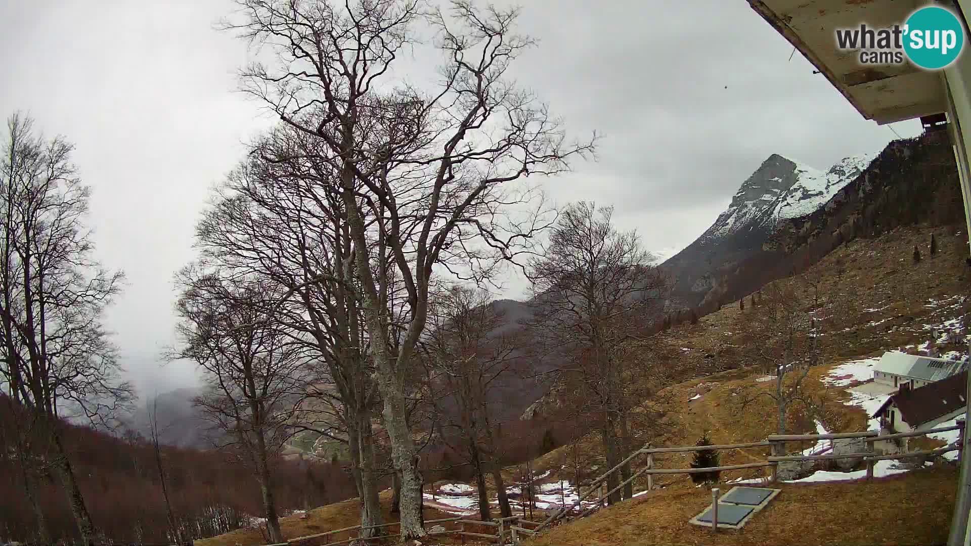 Refuge de la montagne Planina Razor caméra en direct (1315) | vue sur Tolminski Migovec