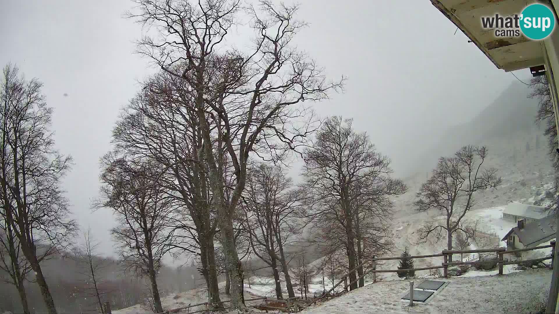 Refuge de la montagne Planina Razor caméra en direct (1315) | vue sur Tolminski Migovec