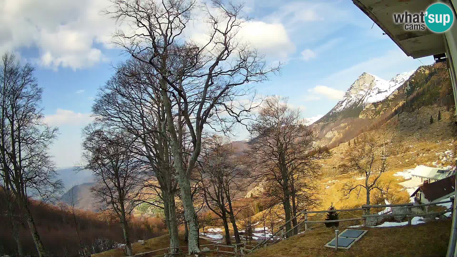 Planina Razor Mountain Hut live cam (1315) | view to Tolminski Migovec