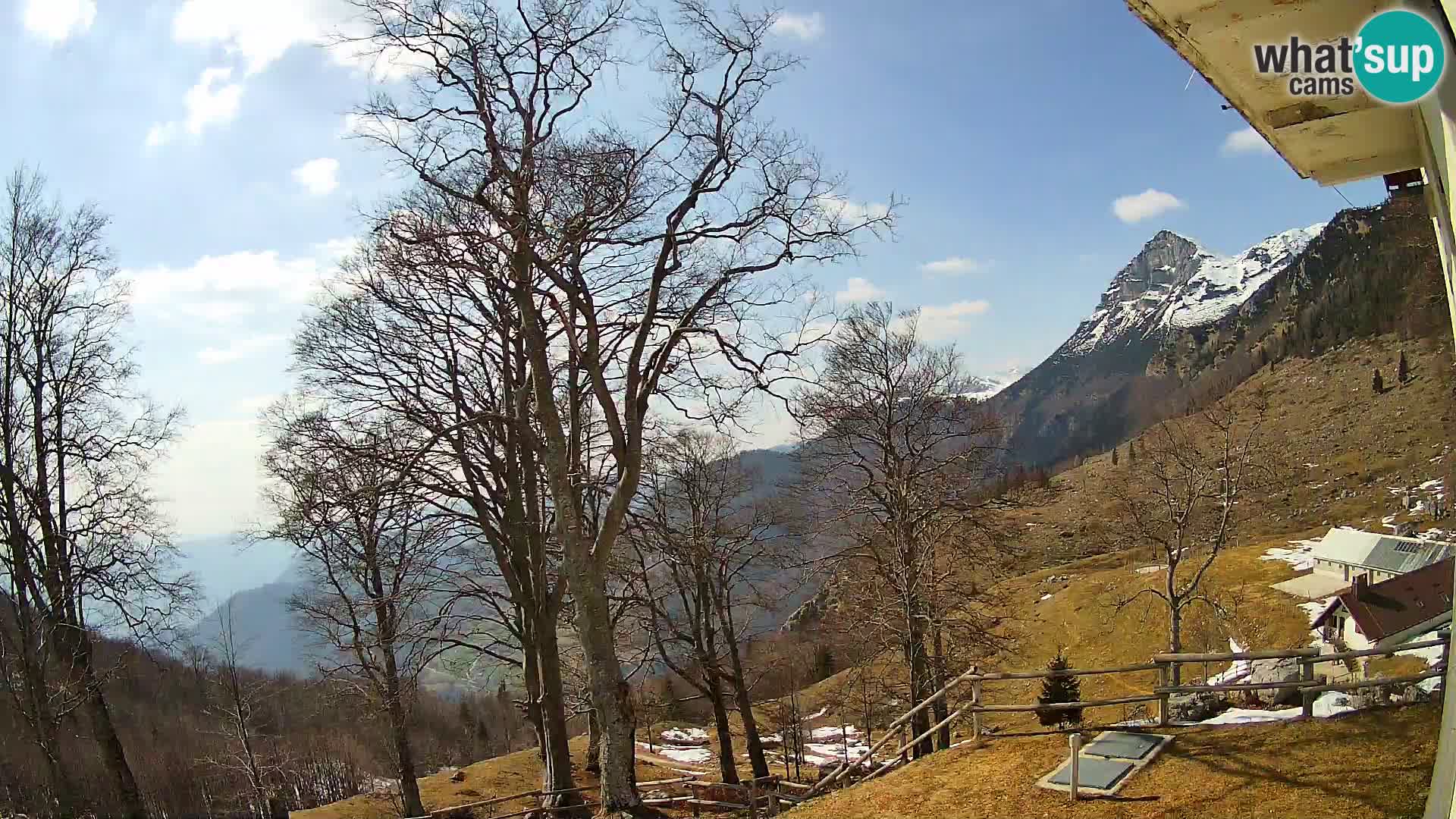 Baita di montagna Planina Razor webcam (1315) | vista su Tolminski Migovec