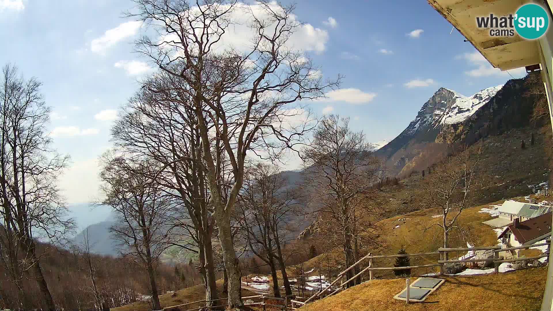 Planina Razor Mountain Hut live cam (1315) | view to Tolminski Migovec
