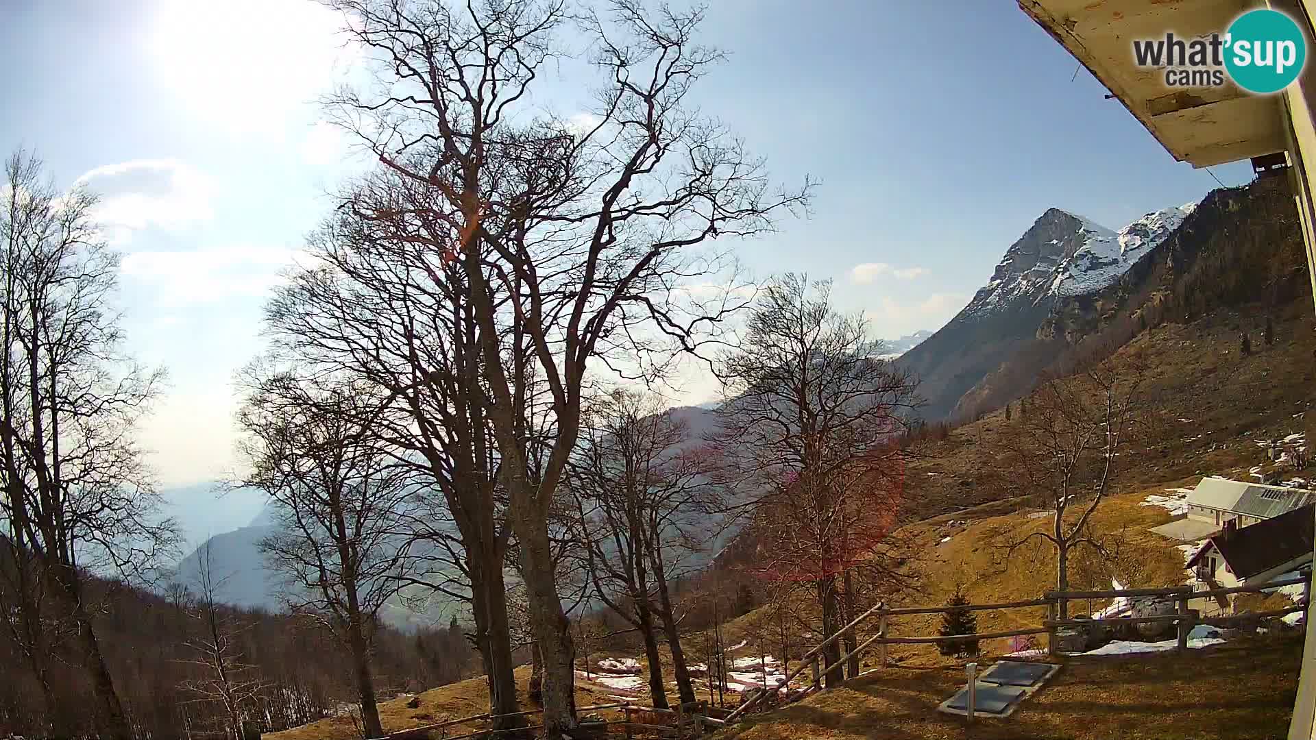 Baita di montagna Planina Razor webcam (1315) | vista su Tolminski Migovec