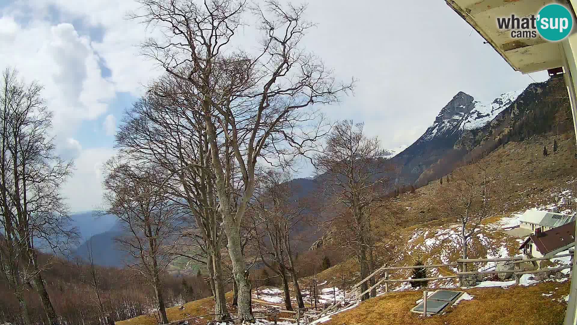 Baita di montagna Planina Razor webcam (1315) | vista su Tolminski Migovec