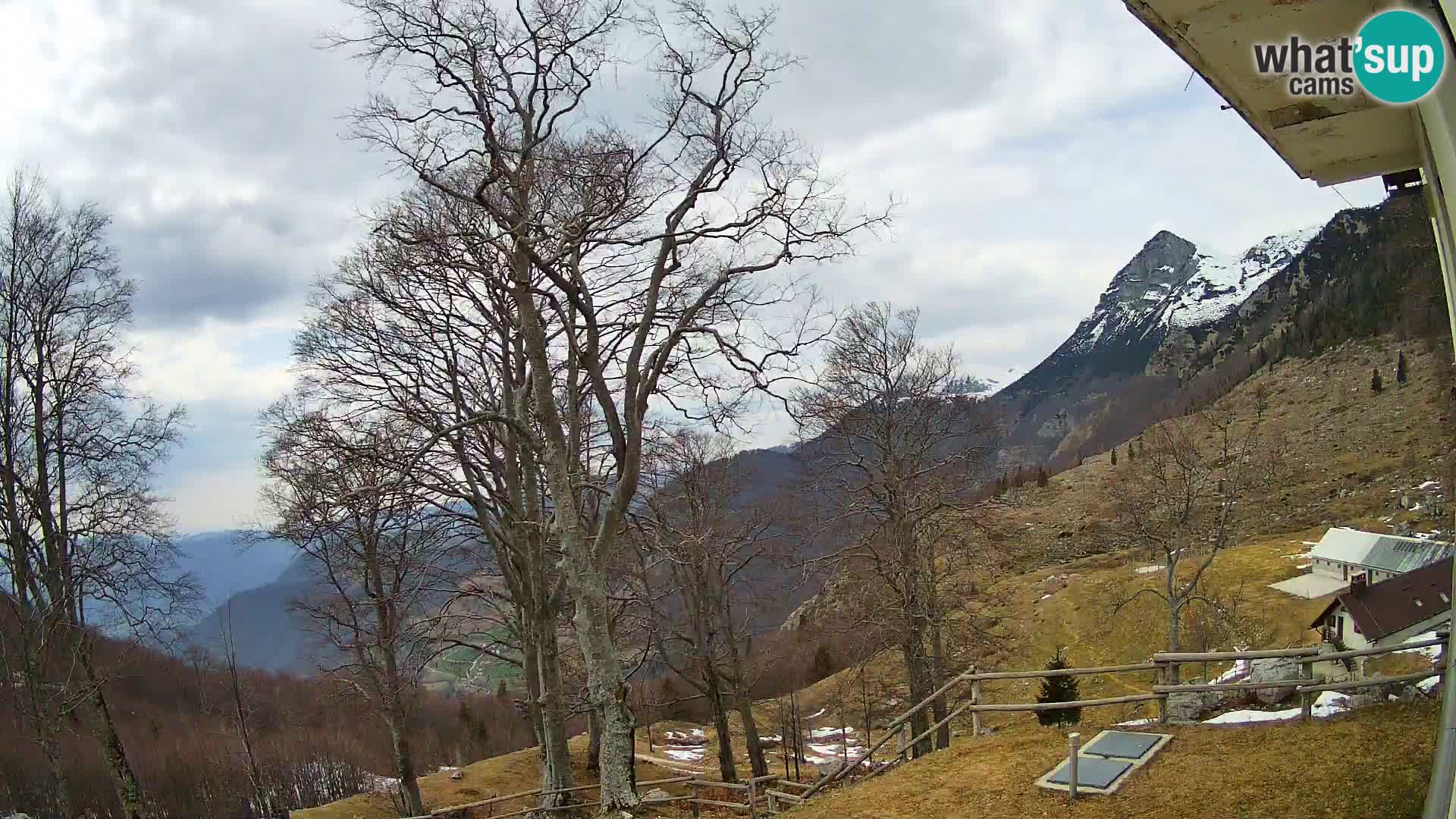 Cámara en vivo de la cabaña de montaña Planina Razor (1315) | vista hacia Tolminski Migovec