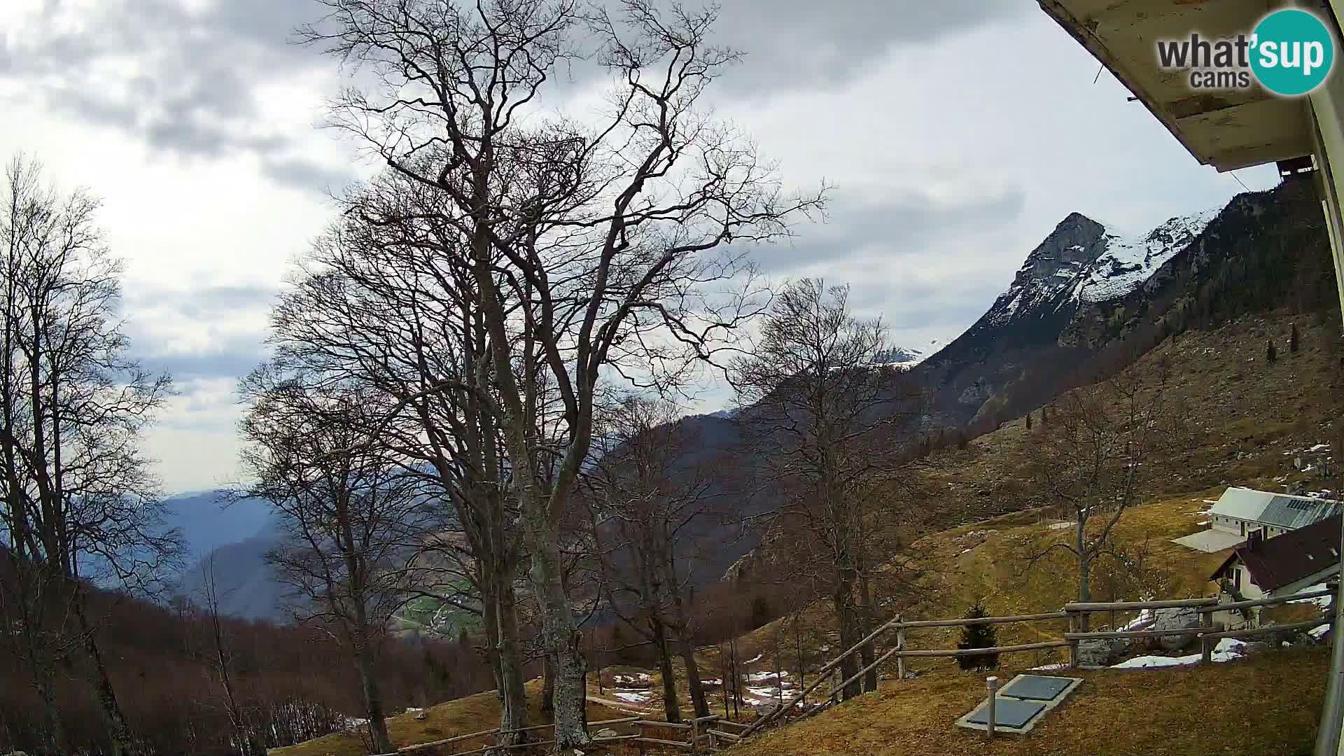 Planina Razor Mountain Hut live cam (1315) | view to Tolminski Migovec