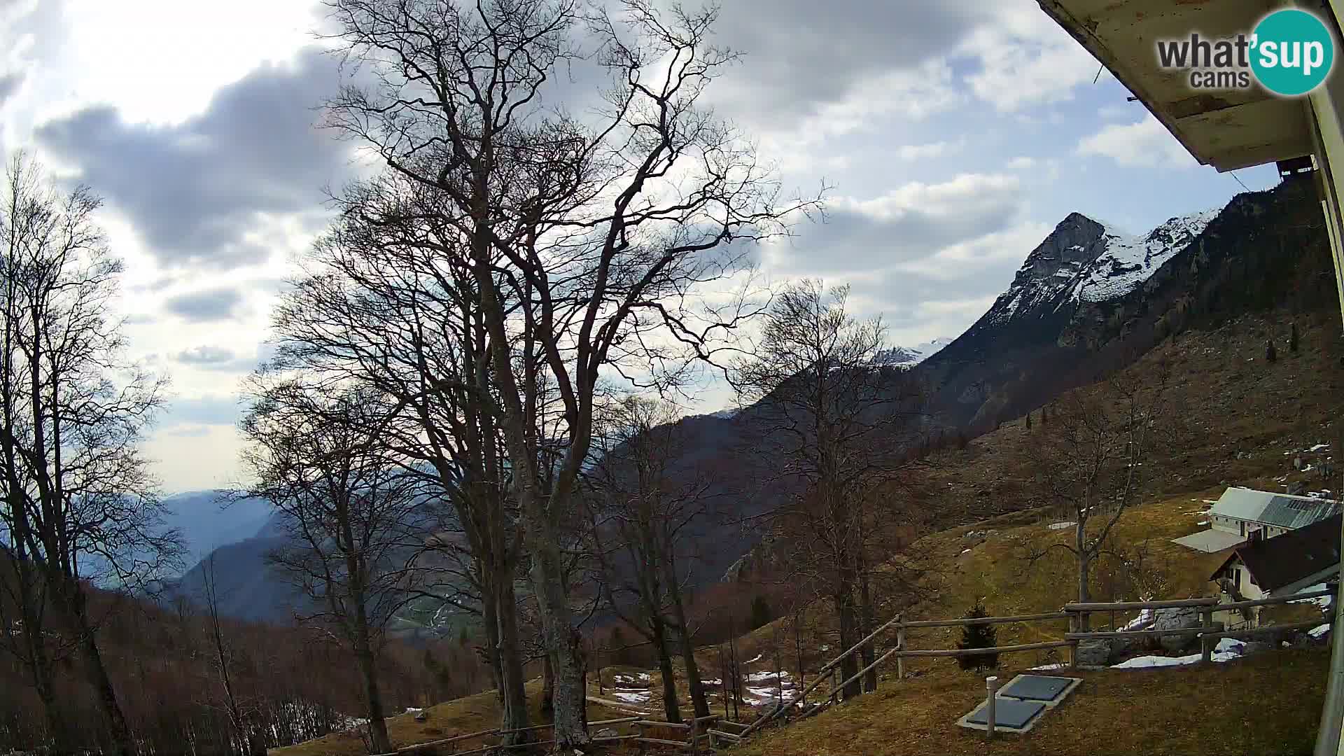 Baita di montagna Planina Razor webcam (1315) | vista su Tolminski Migovec