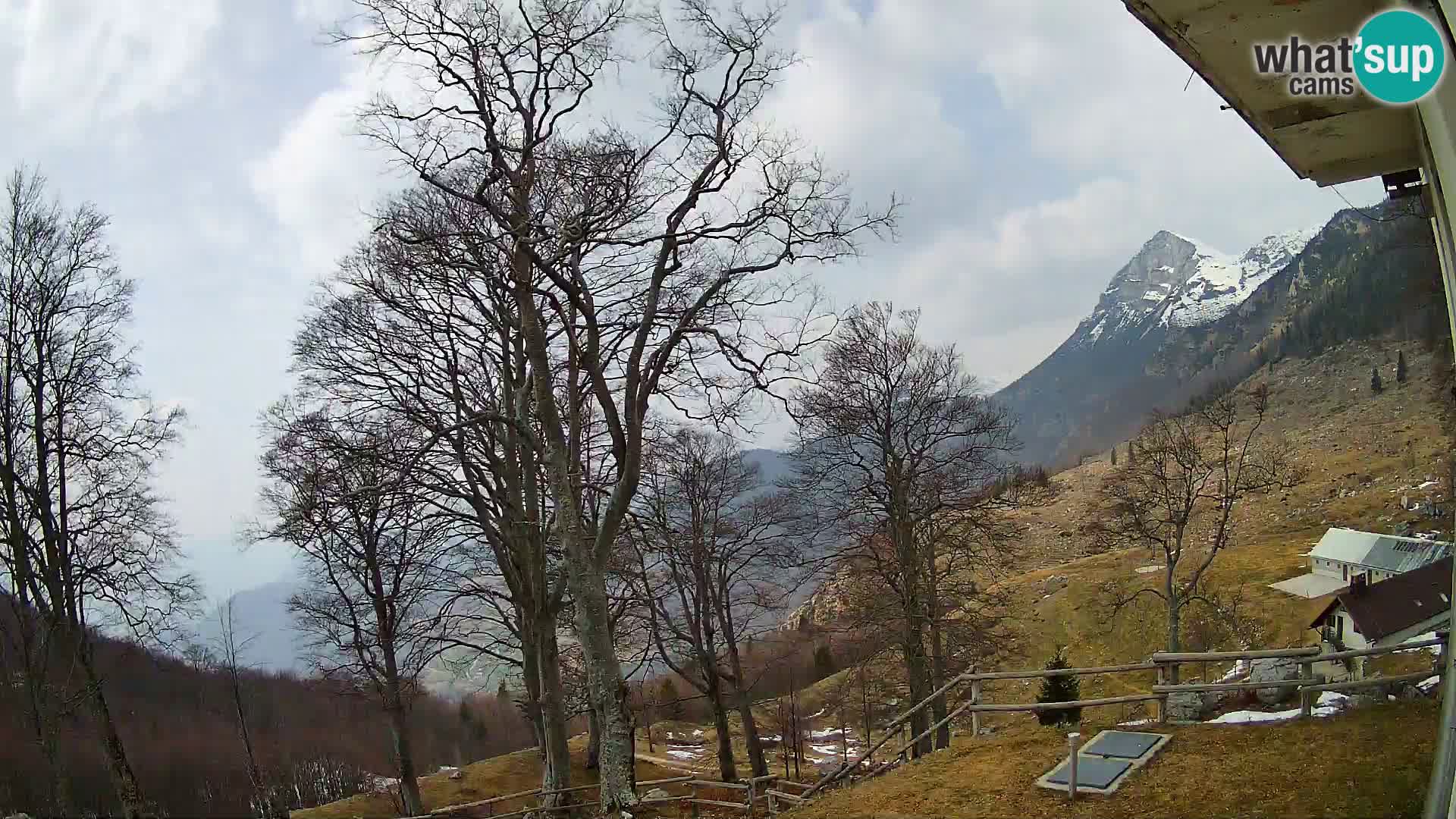 Planina Razor Mountain Hut live cam (1315) | view to Tolminski Migovec