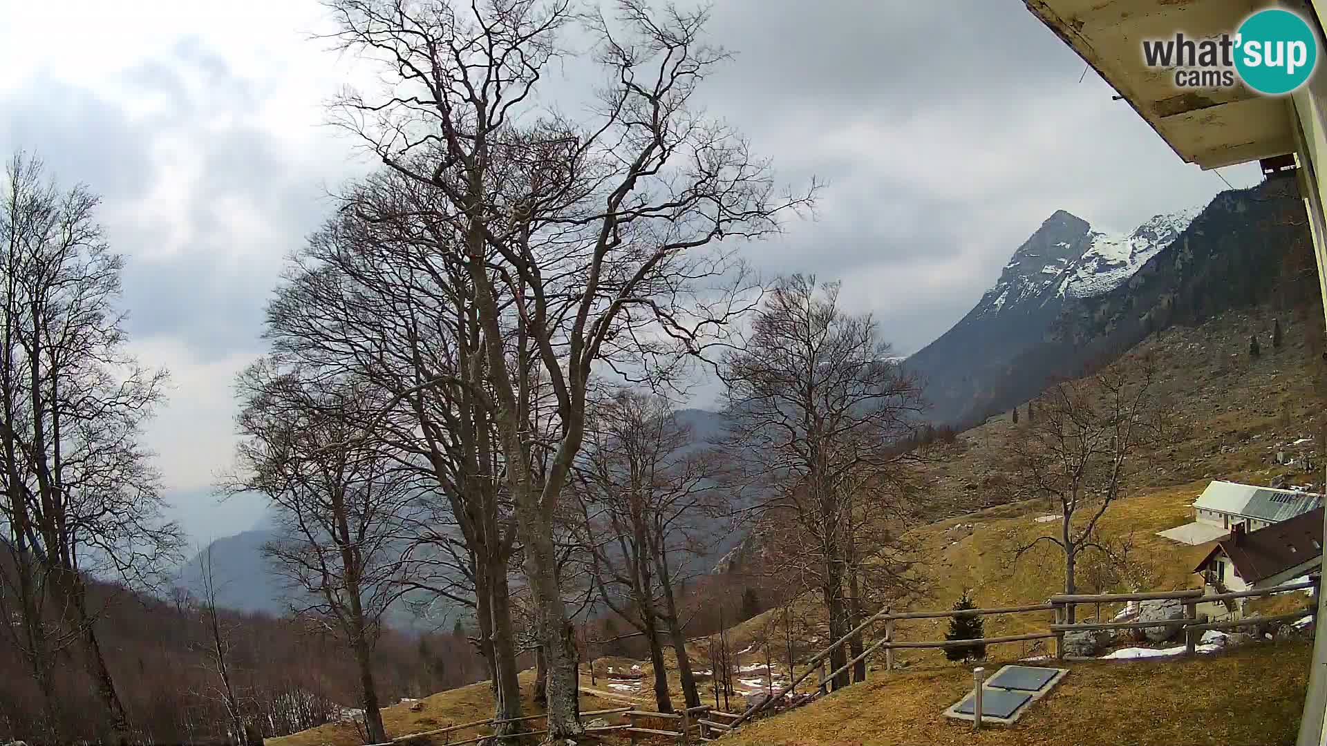 Cámara en vivo de la cabaña de montaña Planina Razor (1315) | vista hacia Tolminski Migovec