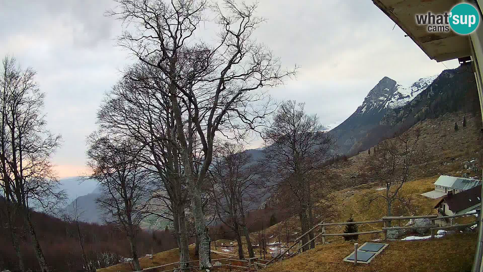 Planina Razor Mountain Hut live cam (1315) | view to Tolminski Migovec