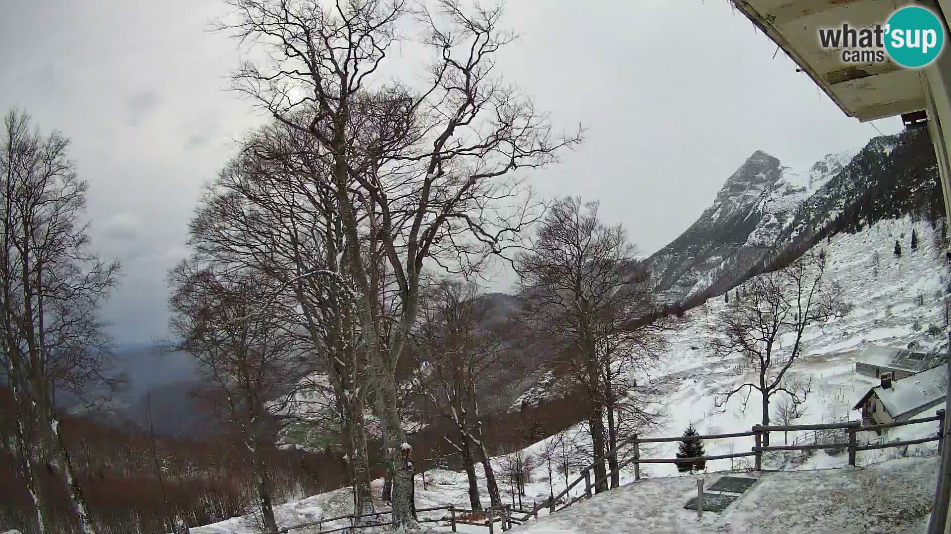 Refuge de la montagne Planina Razor caméra en direct (1315) | vue sur Tolminski Migovec