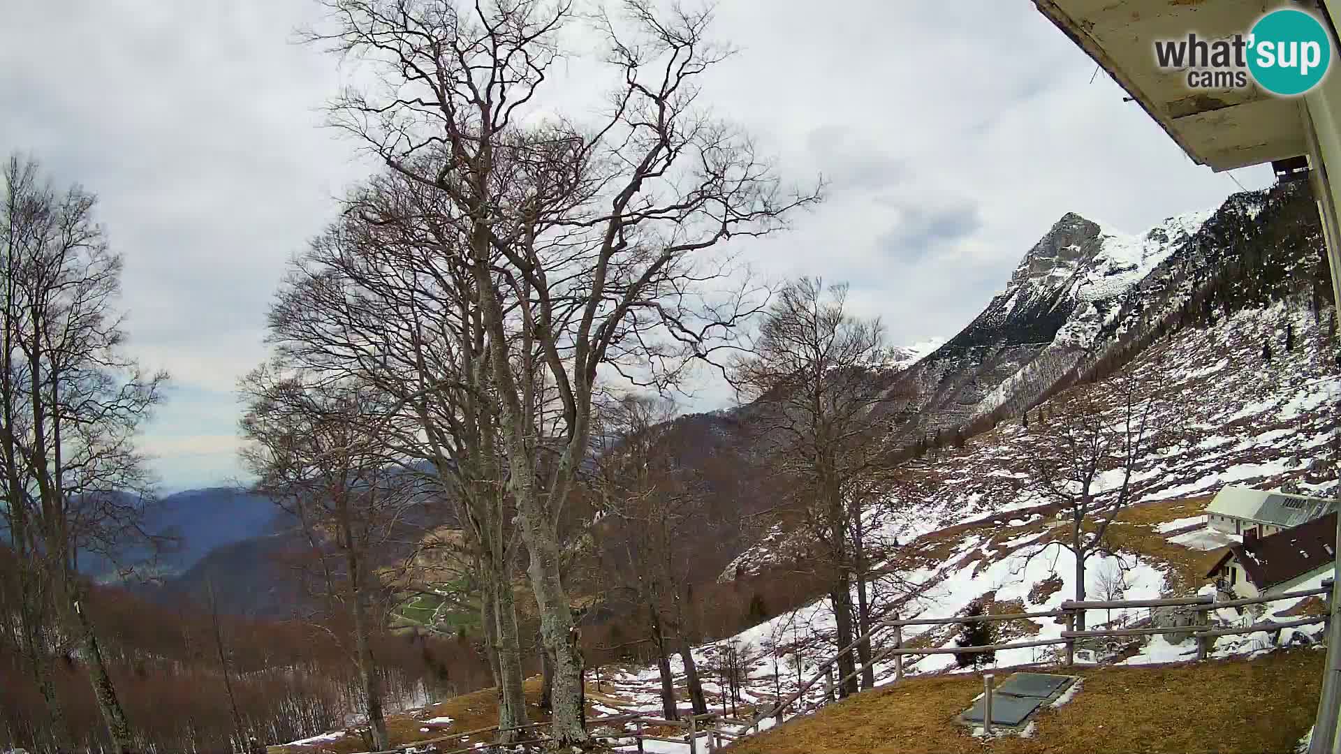 Planina Razor Mountain Hut live cam (1315) | view to Tolminski Migovec