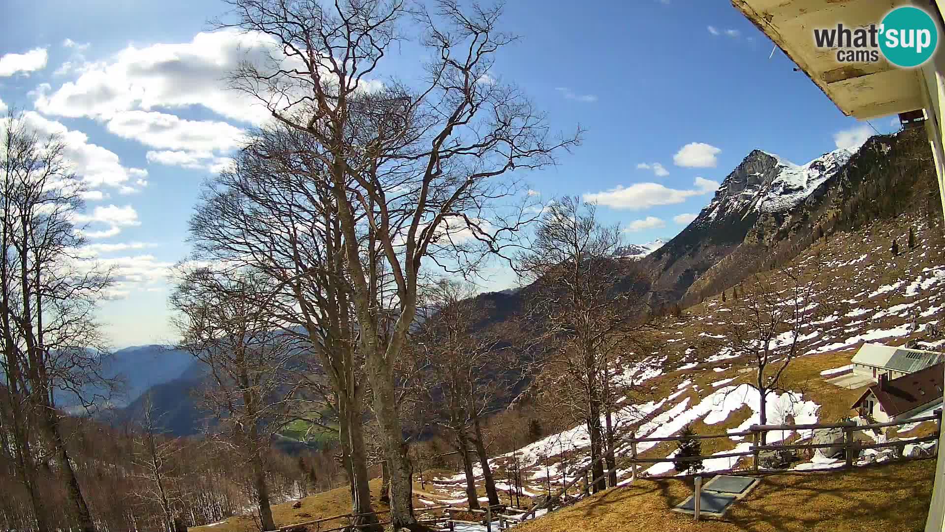 Refuge de la montagne Planina Razor caméra en direct (1315) | vue sur Tolminski Migovec