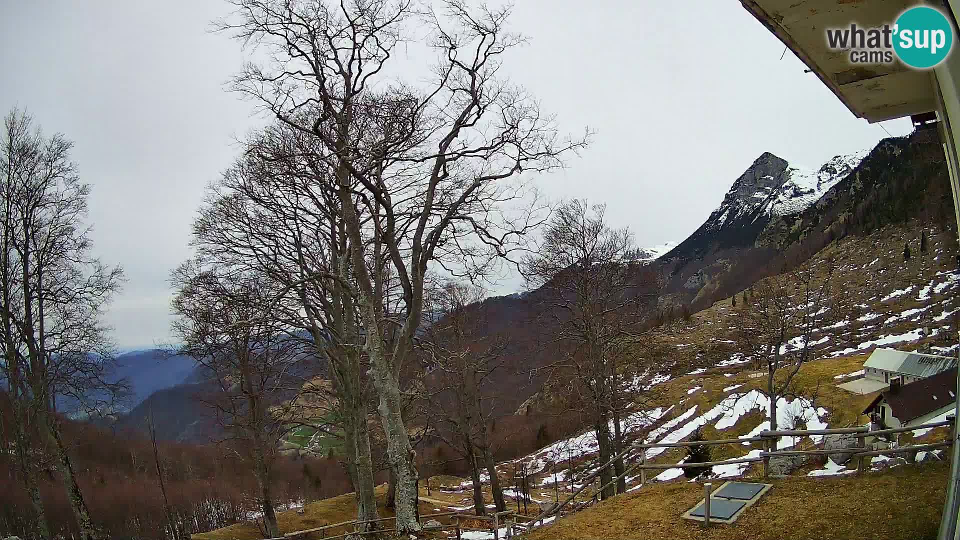 Refuge de la montagne Planina Razor caméra en direct (1315) | vue sur Tolminski Migovec