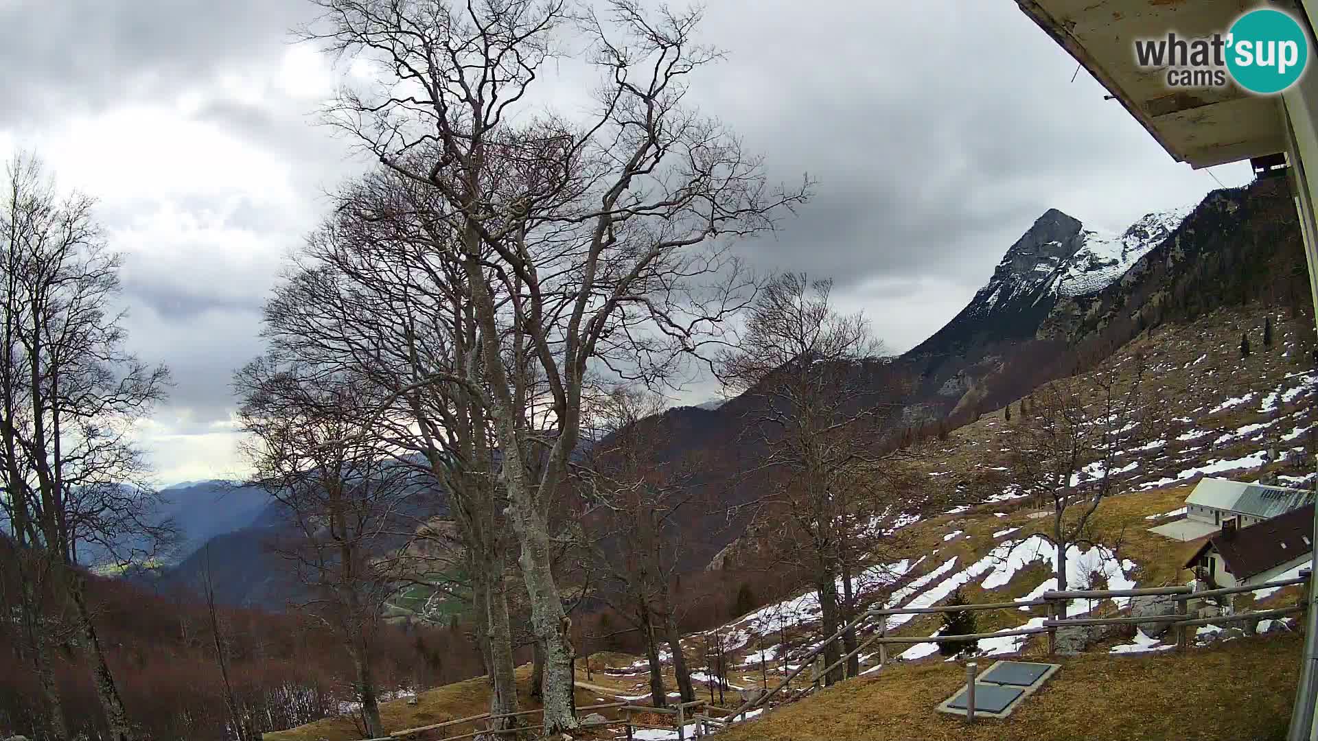 Planina Razor Mountain Hut live cam (1315) | view to Tolminski Migovec