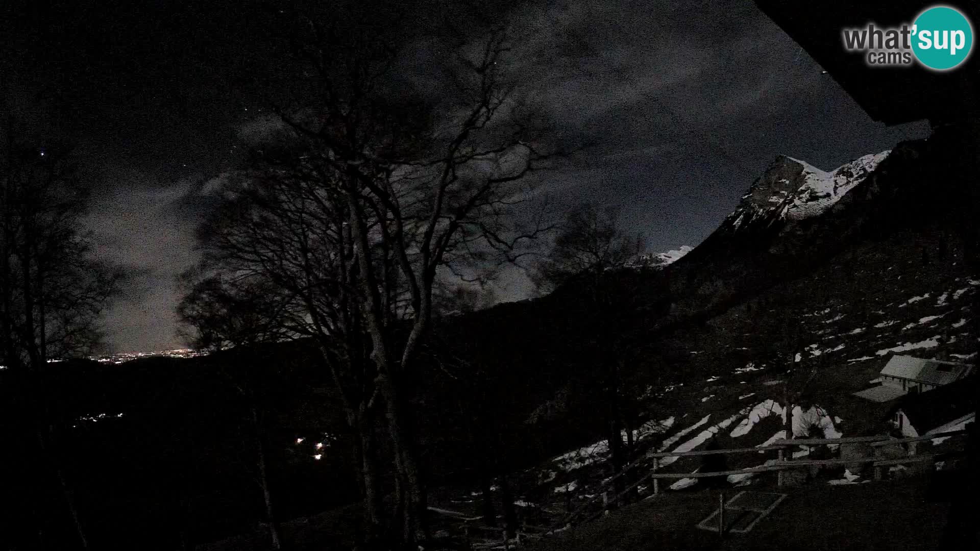 Cámara en vivo de la cabaña de montaña Planina Razor (1315) | vista hacia Tolminski Migovec